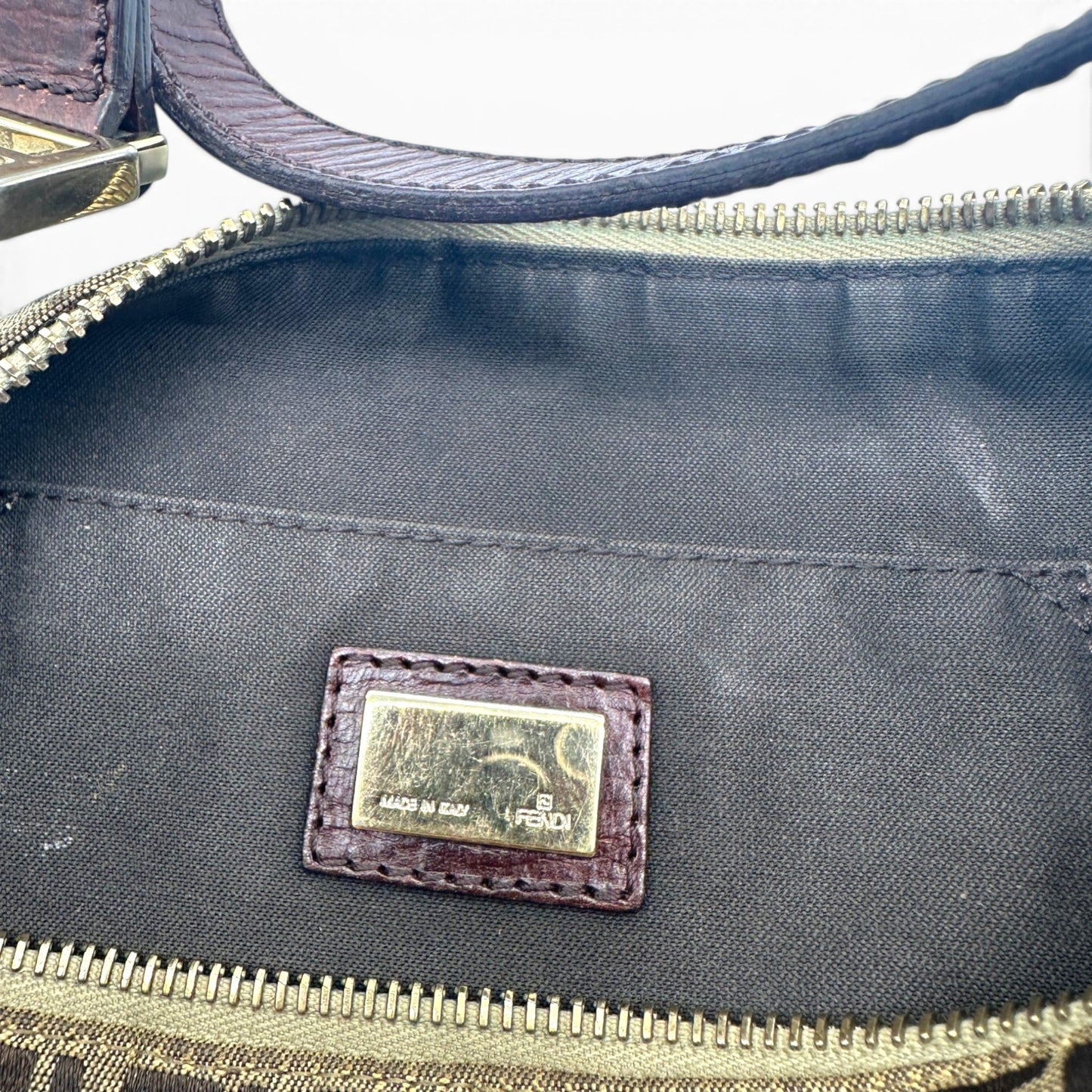Vintage Fendi Zucchino Pochette Shoulder Bag - Thanks it's Vintage