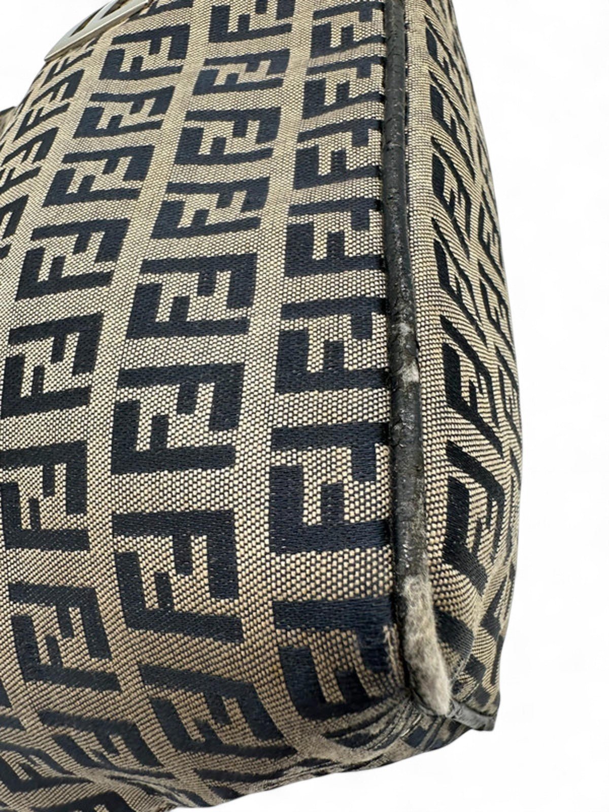 Vintage Fendi Zucchino Print Canvas Mamma Bucket Shoulder Bag - Thanks it's Vintage