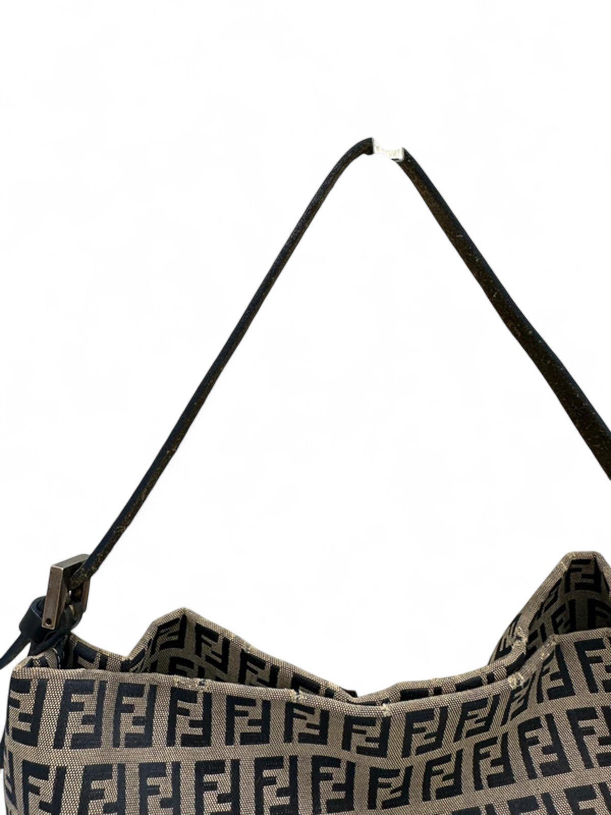 Vintage Fendi Zucchino Print Canvas Mamma Bucket Shoulder Bag - Thanks it's Vintage