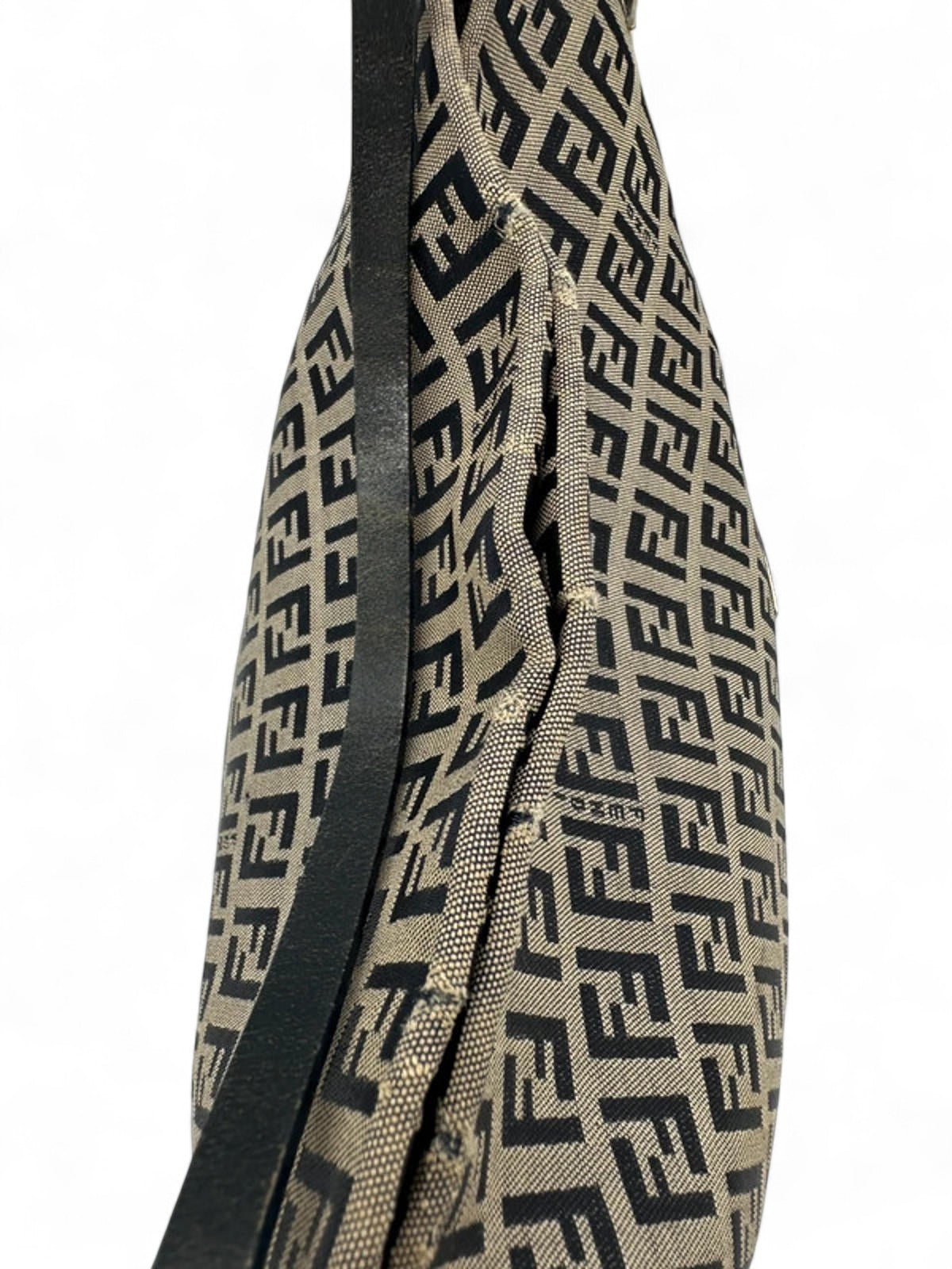 Vintage Fendi Zucchino Print Canvas Mamma Bucket Shoulder Bag - Thanks it's Vintage