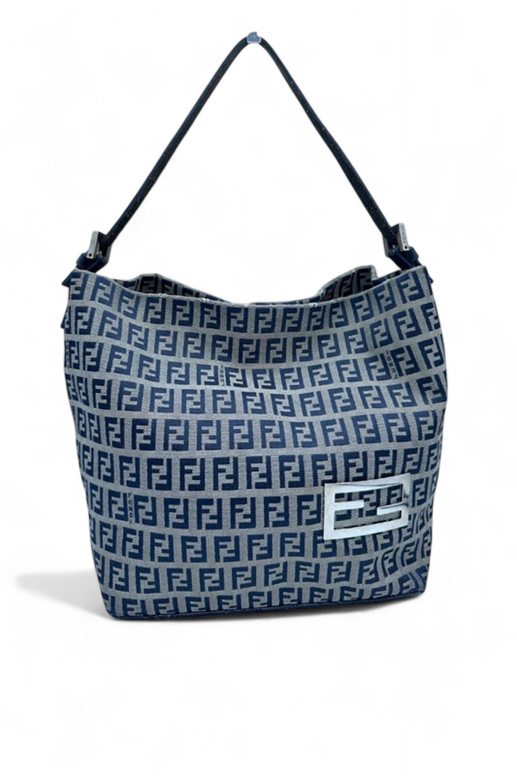 Vintage Fendi Zucchino Print Canvas Mamma Bucket Shoulder Bag - Thanks it's Vintage