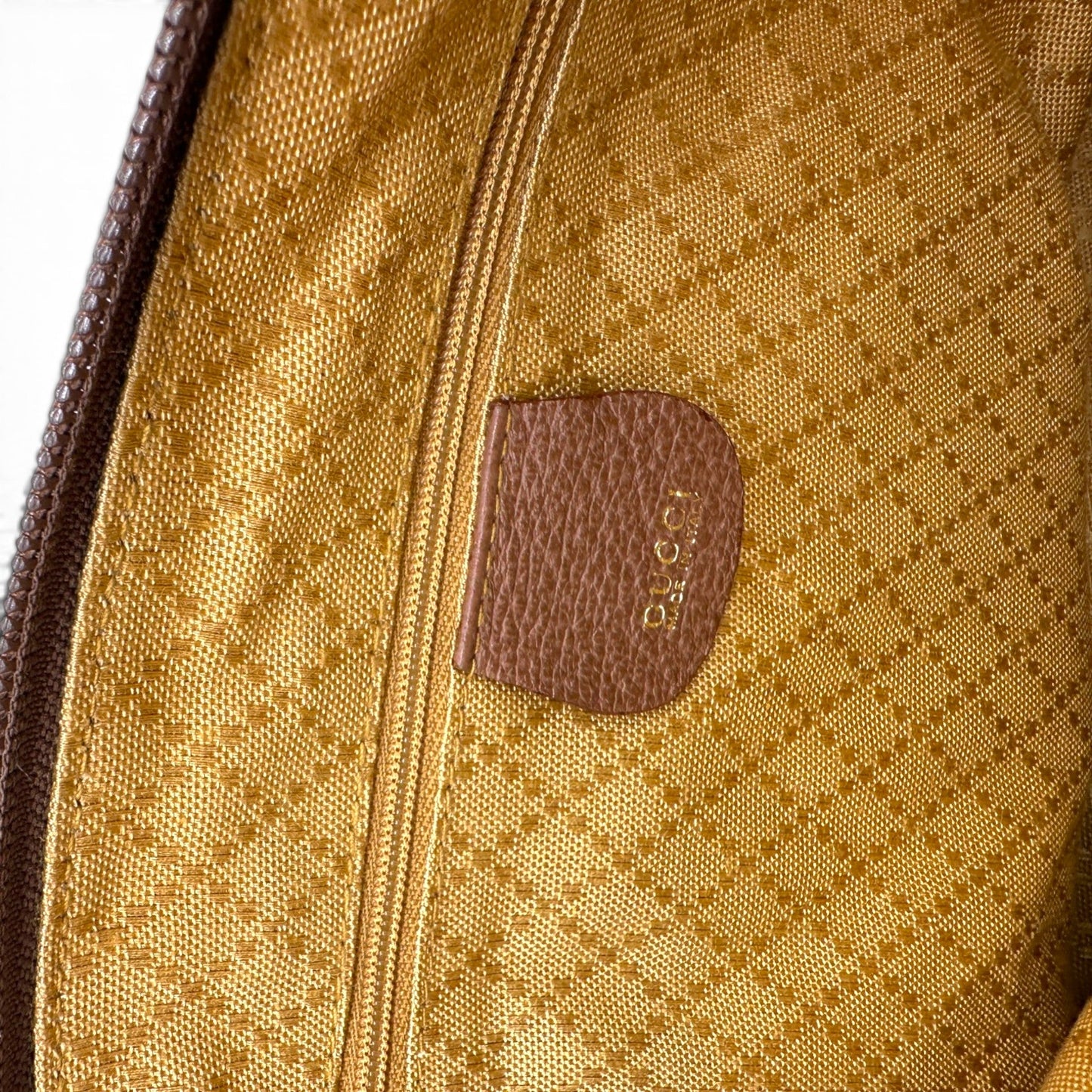 Vintage Gucci 000817 Bamboo Brown Nubuck Leather Handbag - Thanks it's Vintage