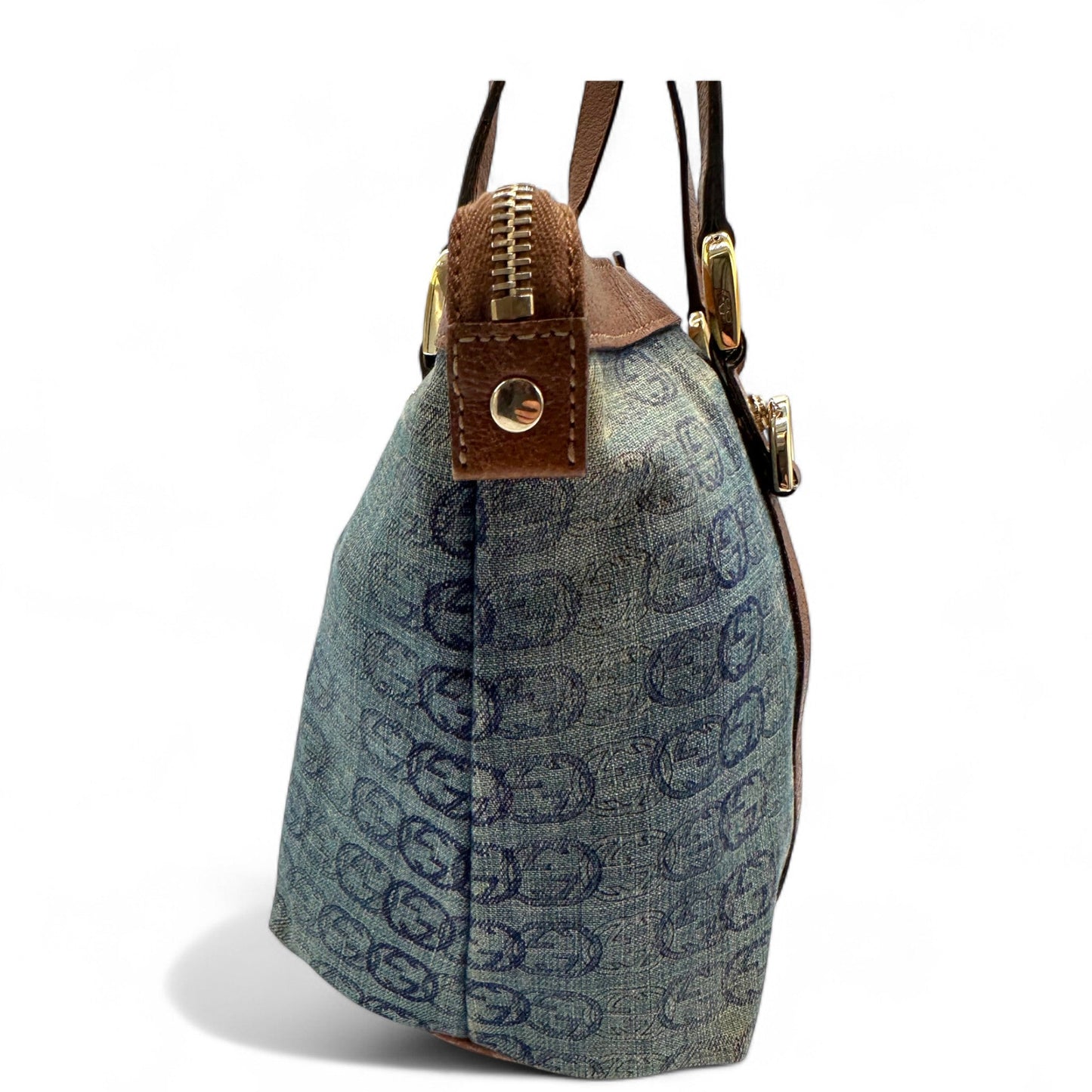 Vintage Gucci 141470 Abbey Denim Tote Shoulder Bag - Thanks it's Vintage