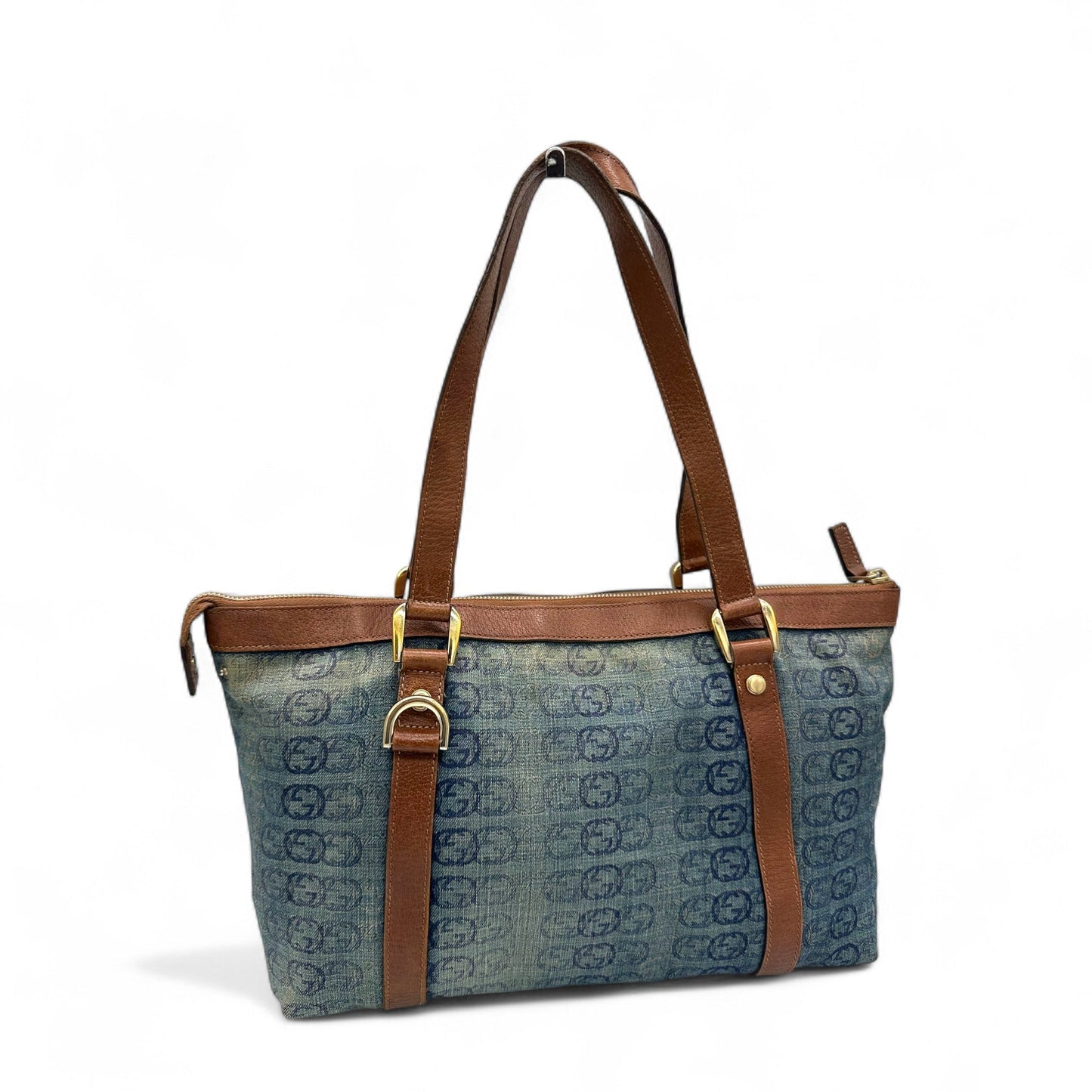 Vintage Gucci 141470 Abbey Denim Tote Shoulder Bag - Thanks it's Vintage