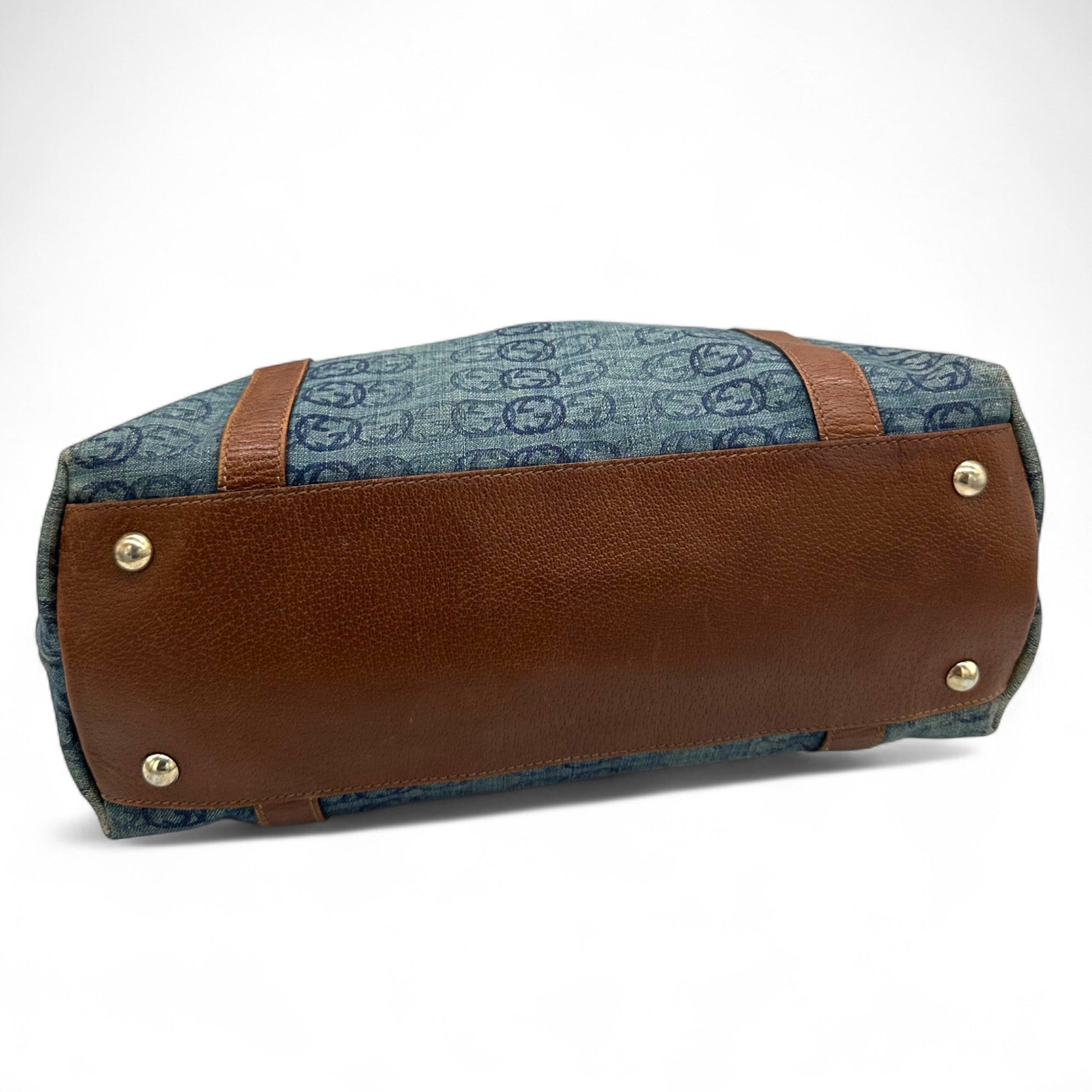 Vintage Gucci 141470 Abbey Denim Tote Shoulder Bag - Thanks it's Vintage