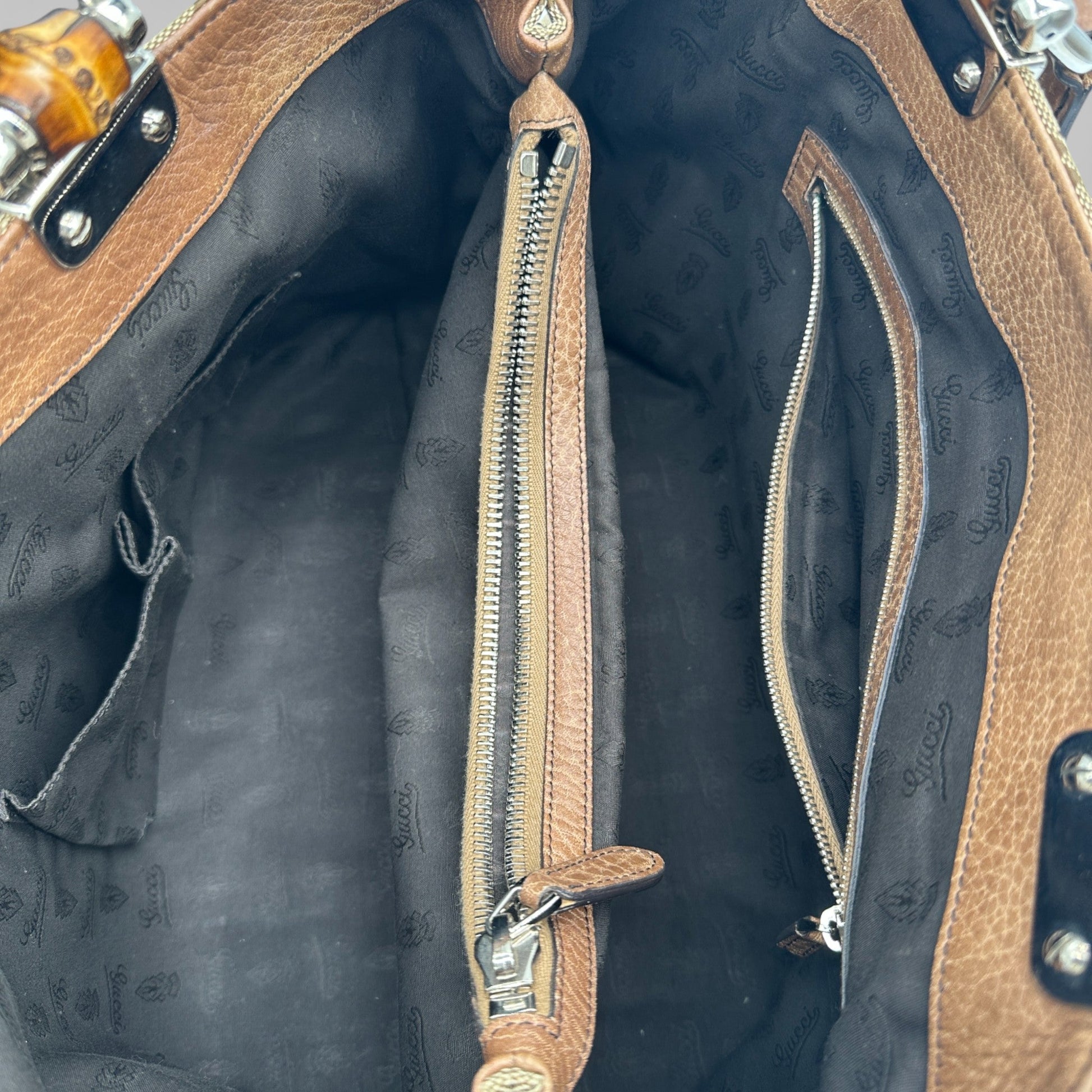 Vintage Gucci 232947 Bamboo Monogram Large Tote Shoulder Bag - Thanks it's Vintage