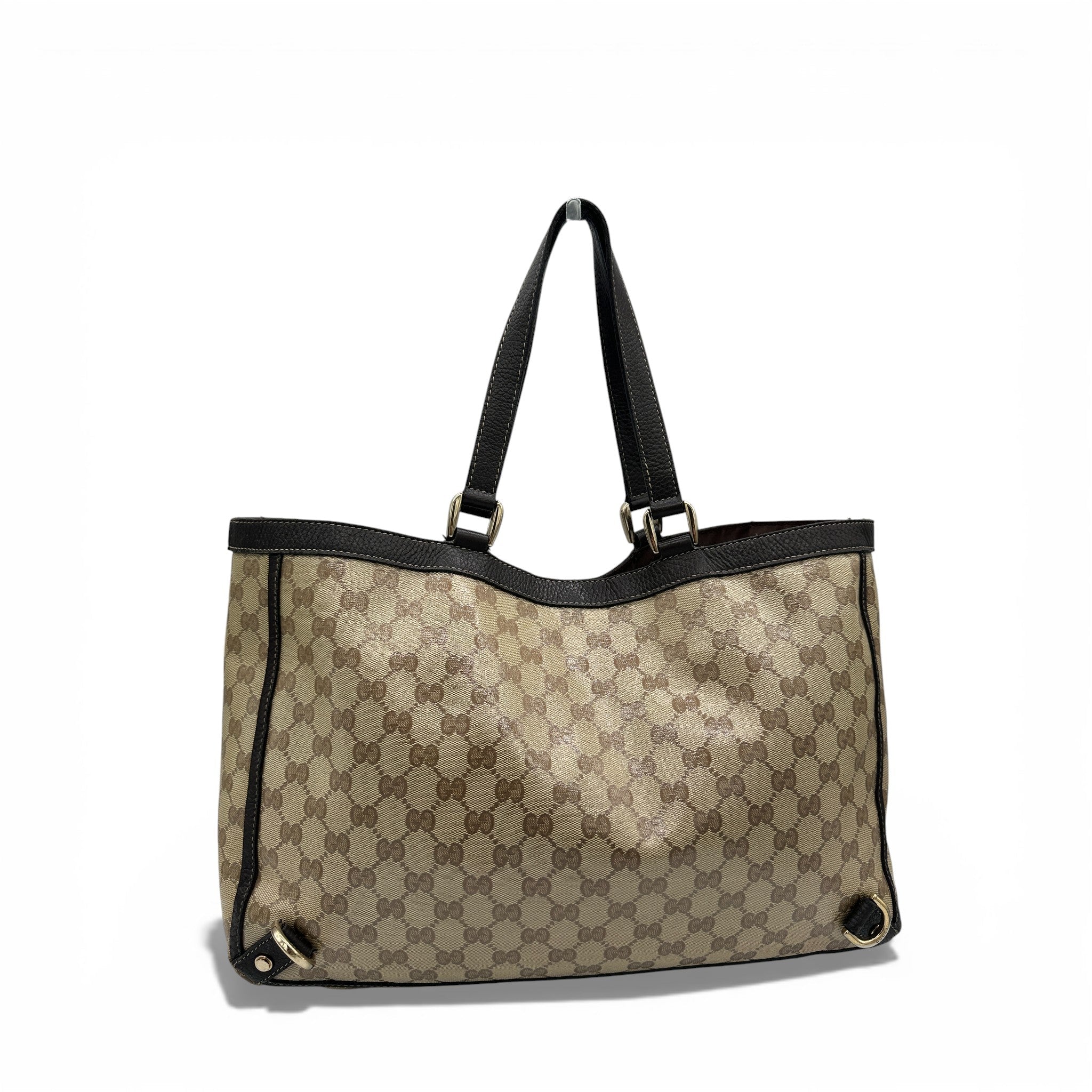 s*a様 VINTAGE GUCCI GG CAVAS MONOGRAM VEL Vintage Gucci 293580 GG Crystal Abbey Tote Bag – Thanks it's Vintage