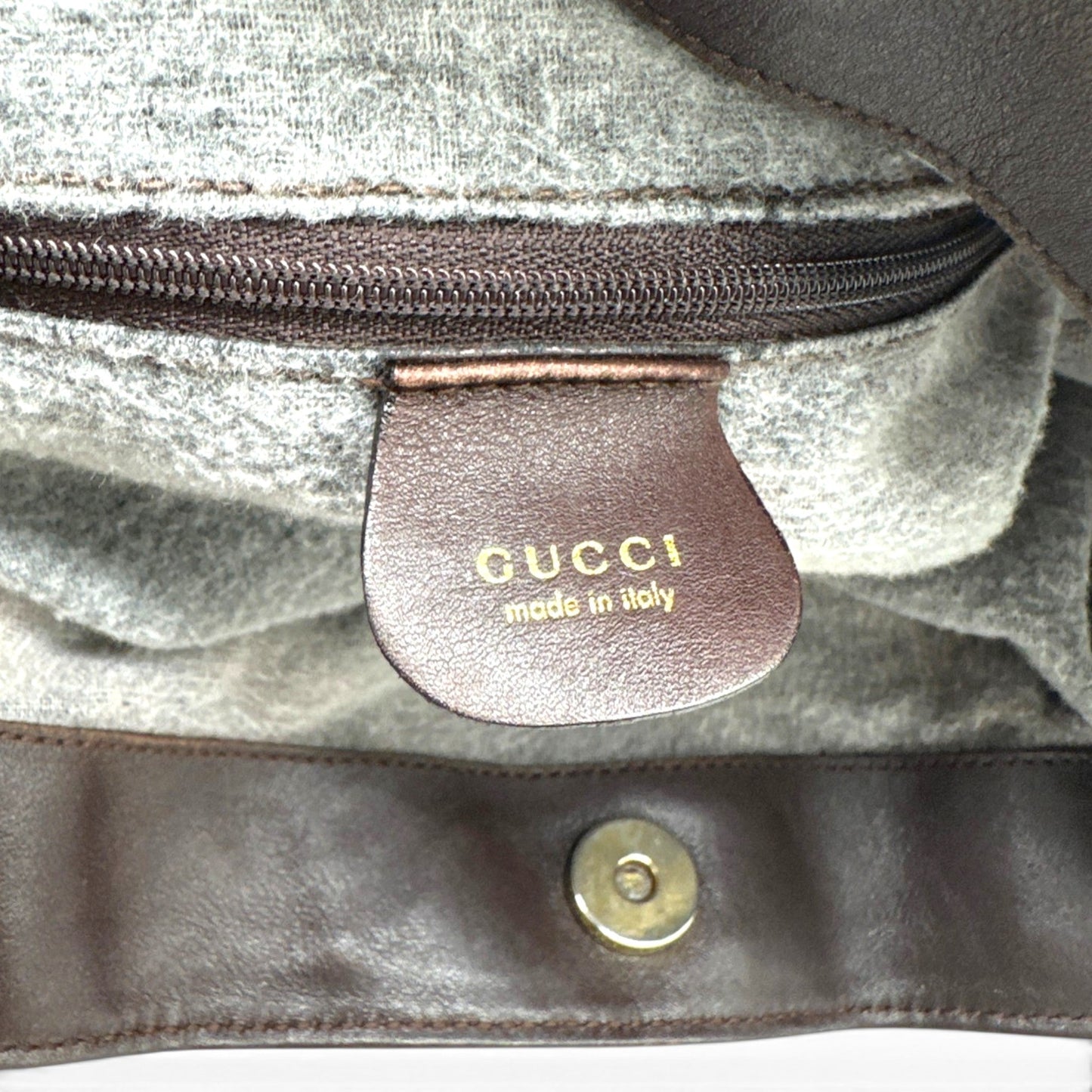 Vintage Gucci Bamboo Leather 2-Way Tote Bag - Thanks it's Vintage