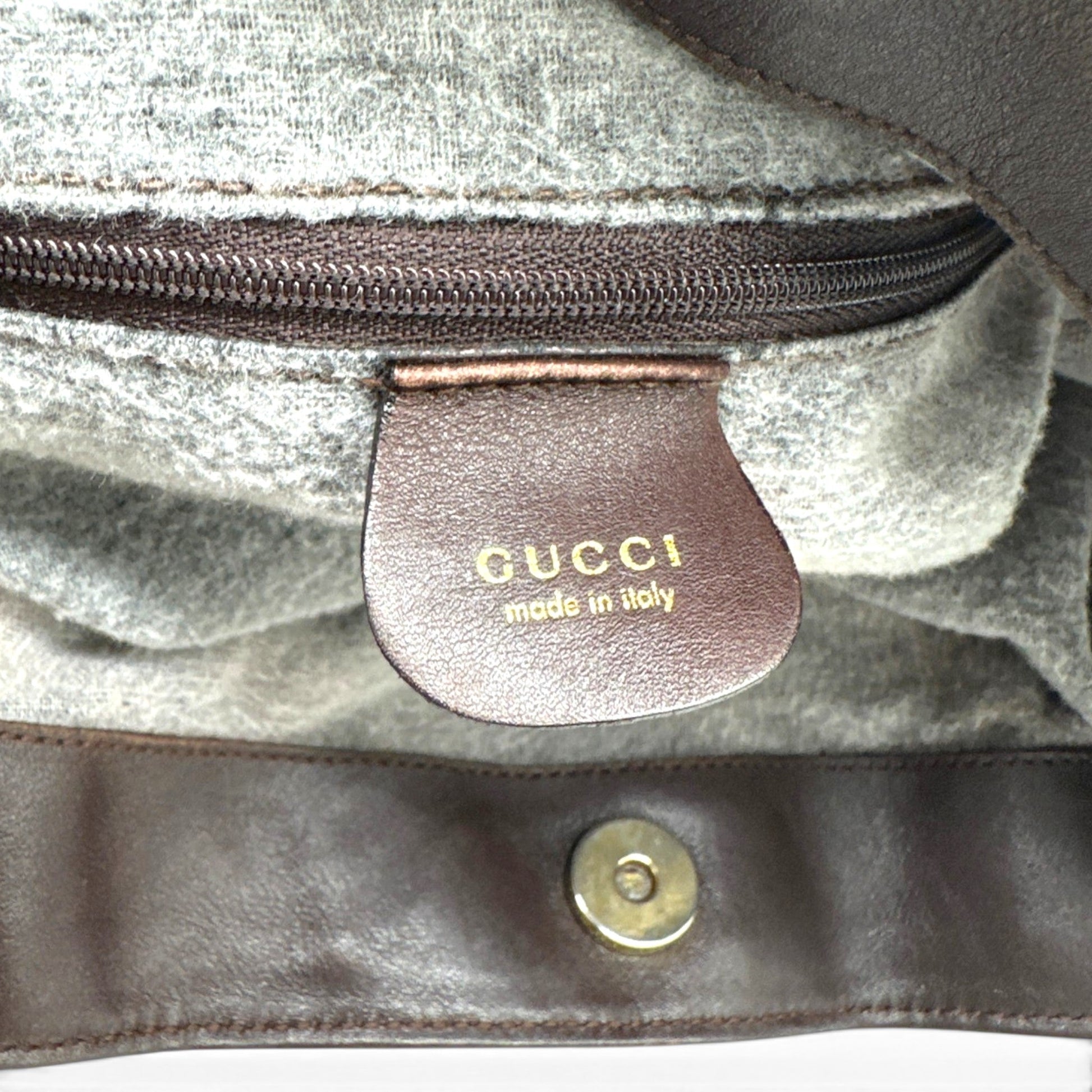 Vintage Gucci Bamboo Leather 2-Way Tote Bag - Thanks it's Vintage