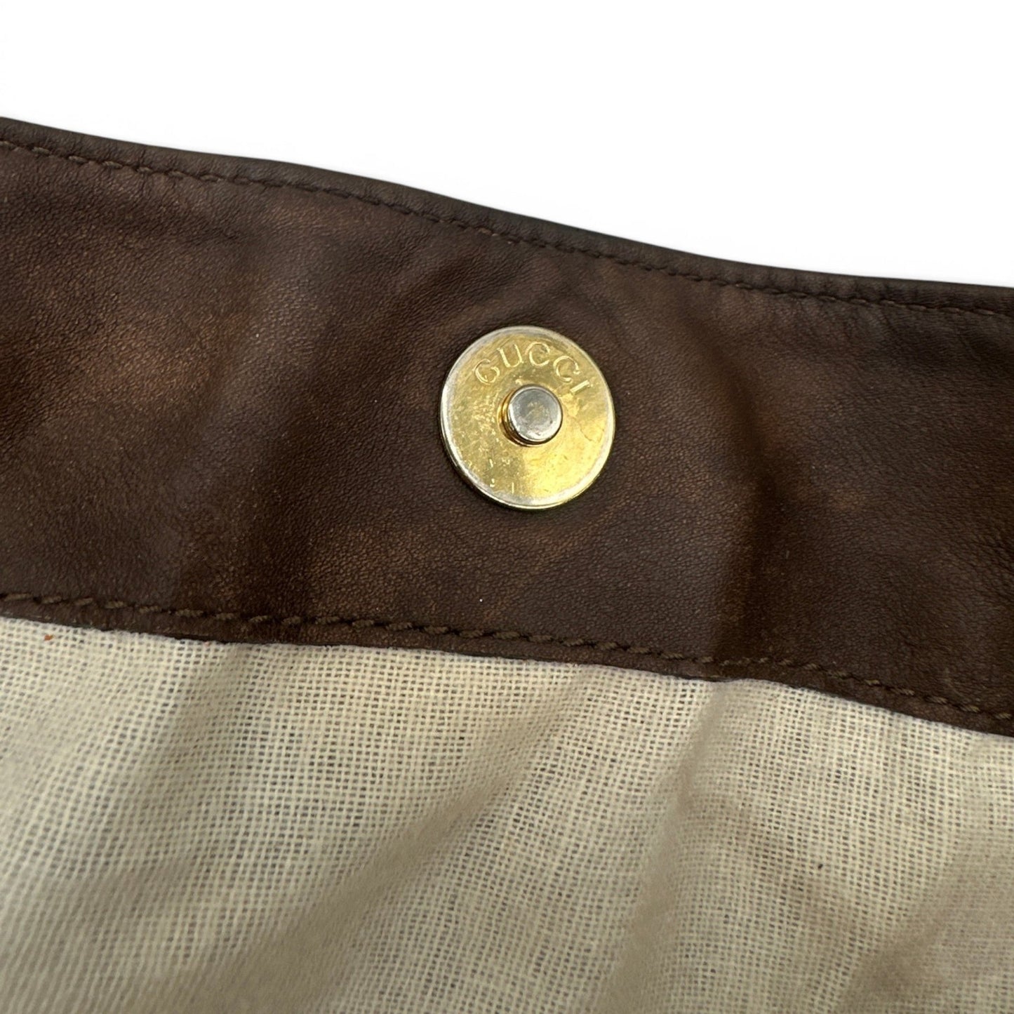 Vintage Gucci Bamboo Leather 2 Way Tote Bag - Thanks it's Vintage