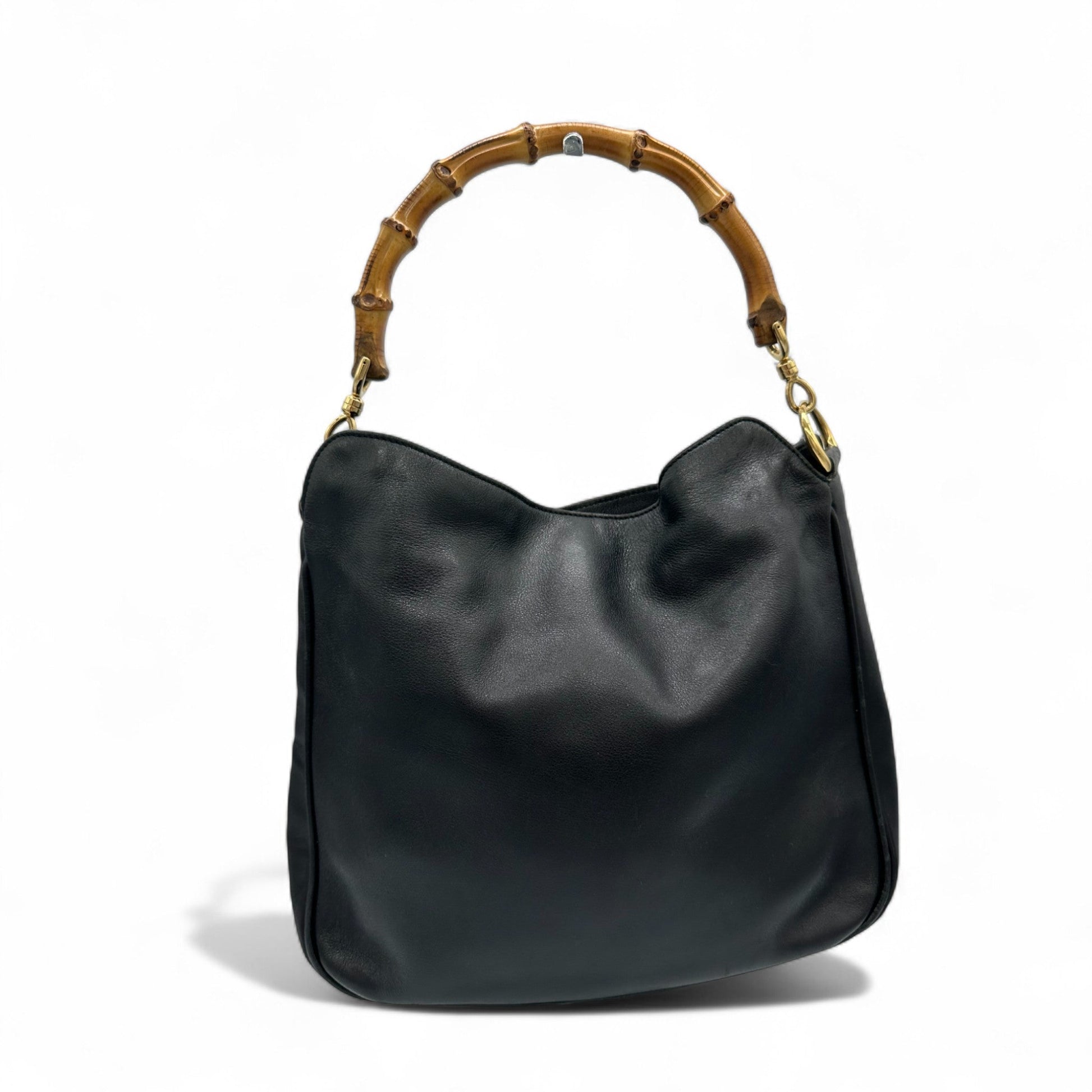 Vintage Gucci Bamboo Leather Tote Bag - Thanks it's Vintage