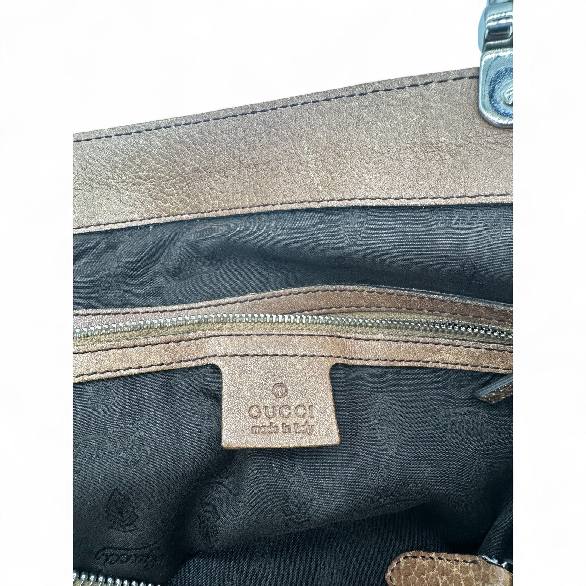 Vintage Gucci Bamboo Monogram Large Tote Shoulder Bag - Thanks it's Vintage