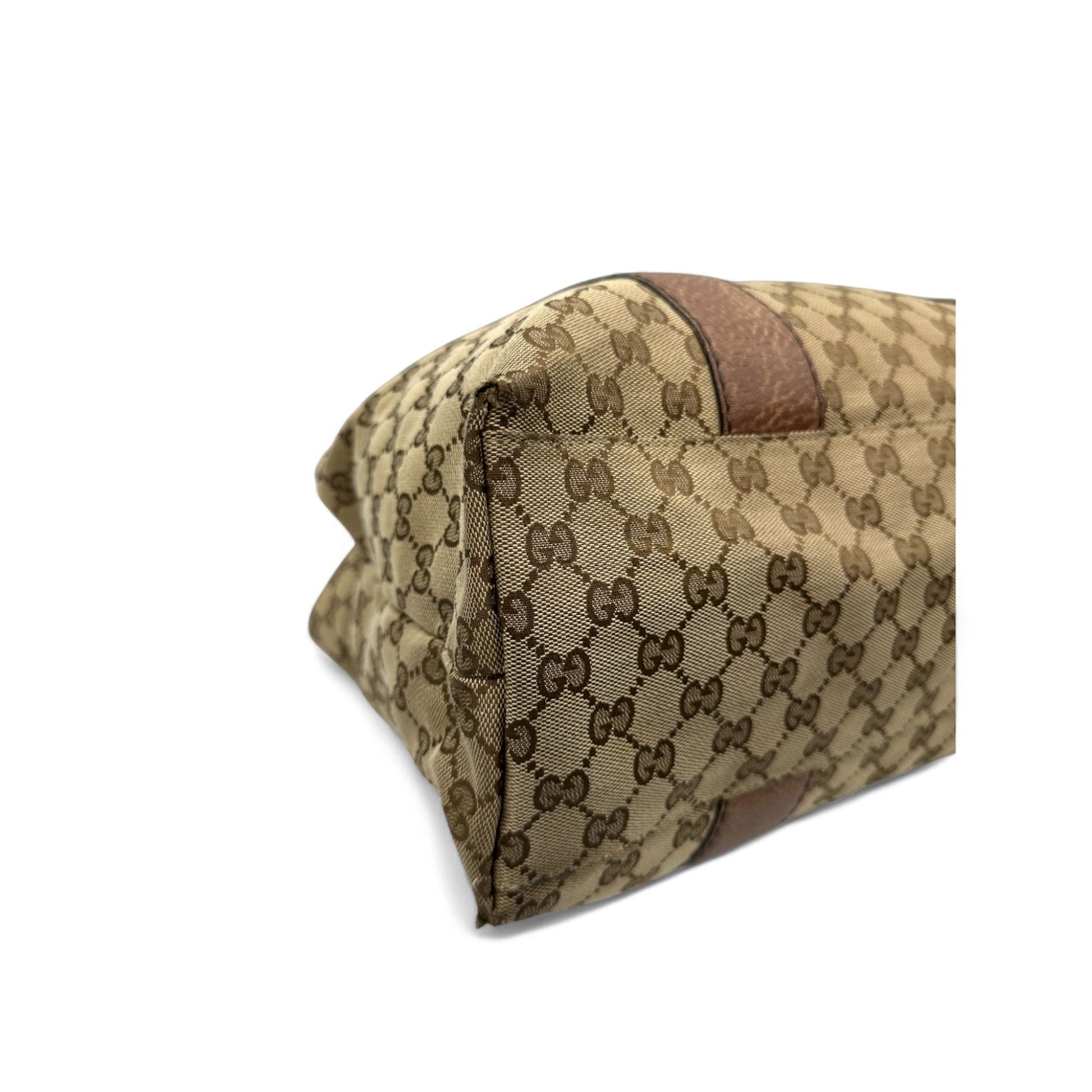 Vintage Gucci Bamboo Monogram Large Tote Shoulder Bag - Thanks it's Vintage