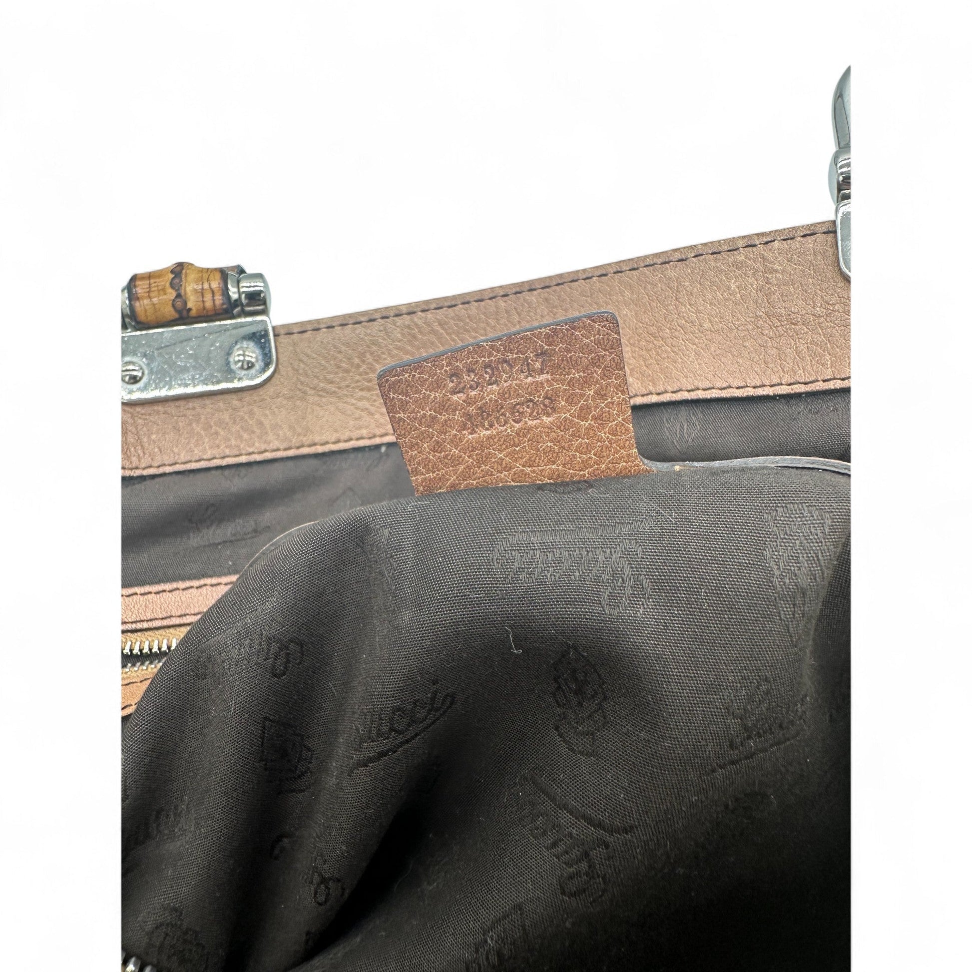 Vintage Gucci Bamboo Monogram Large Tote Shoulder Bag - Thanks it's Vintage