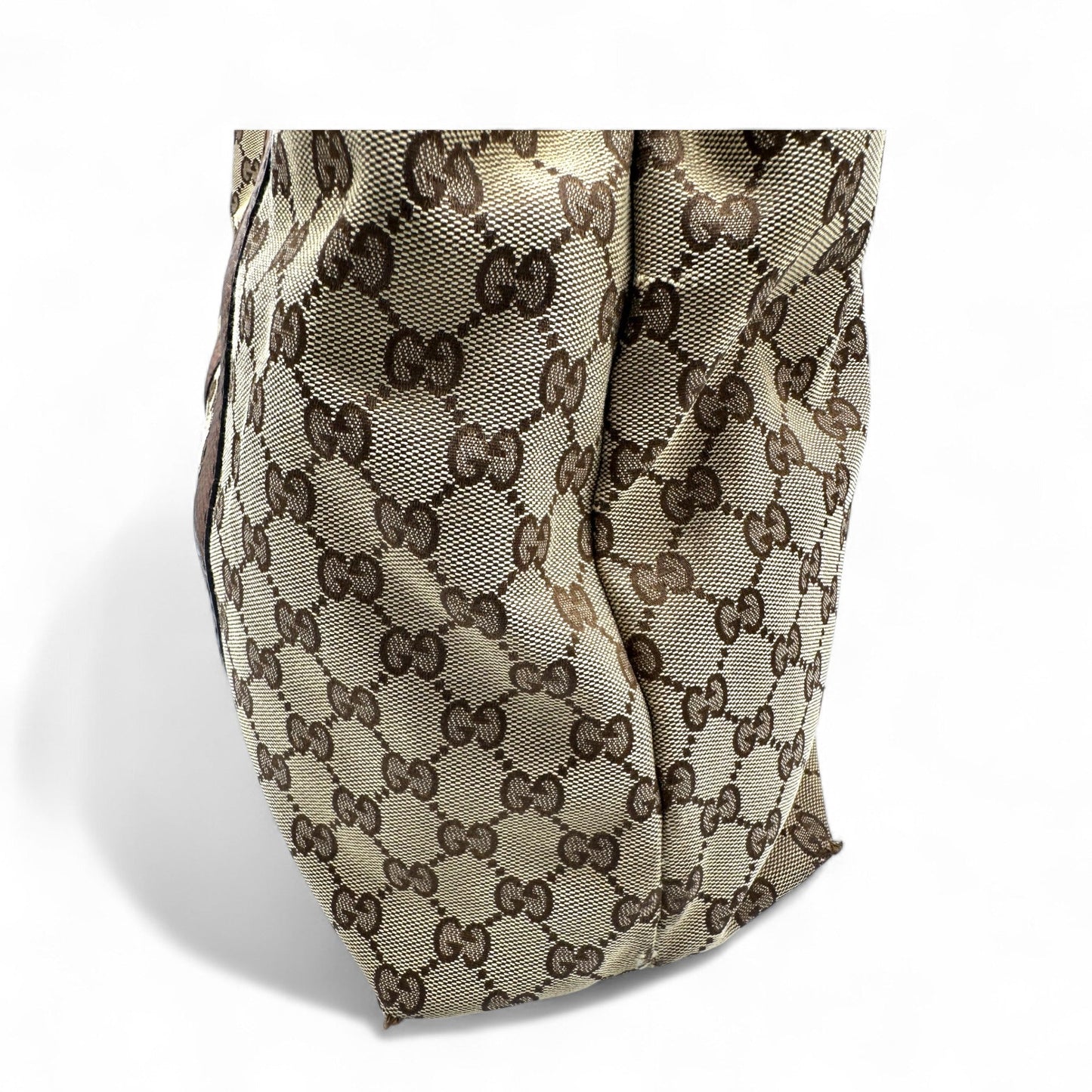 Vintage Gucci Bamboo Monogram Large Tote Shoulder Bag - Thanks it's Vintage