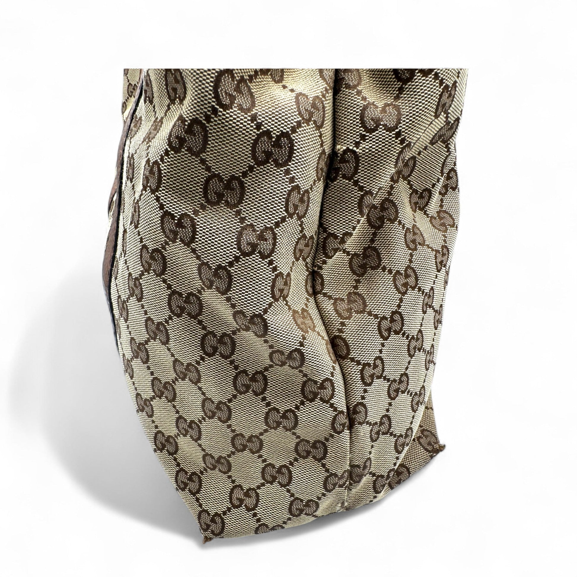 Vintage Gucci Bamboo Monogram Large Tote Shoulder Bag - Thanks it's Vintage