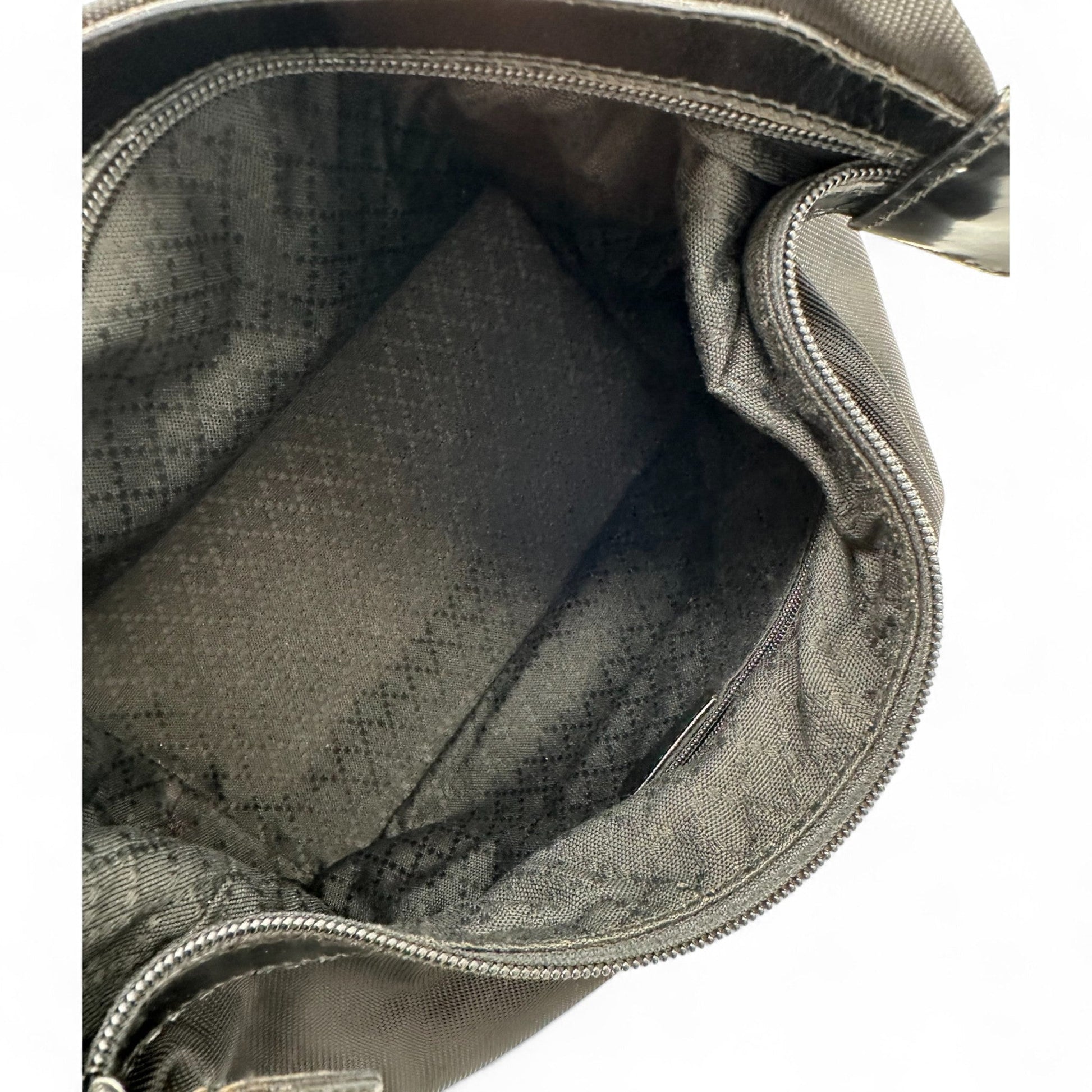 Vintage Gucci Black Nylon Bamboo Shoulder Bag - Thanks it's Vintage