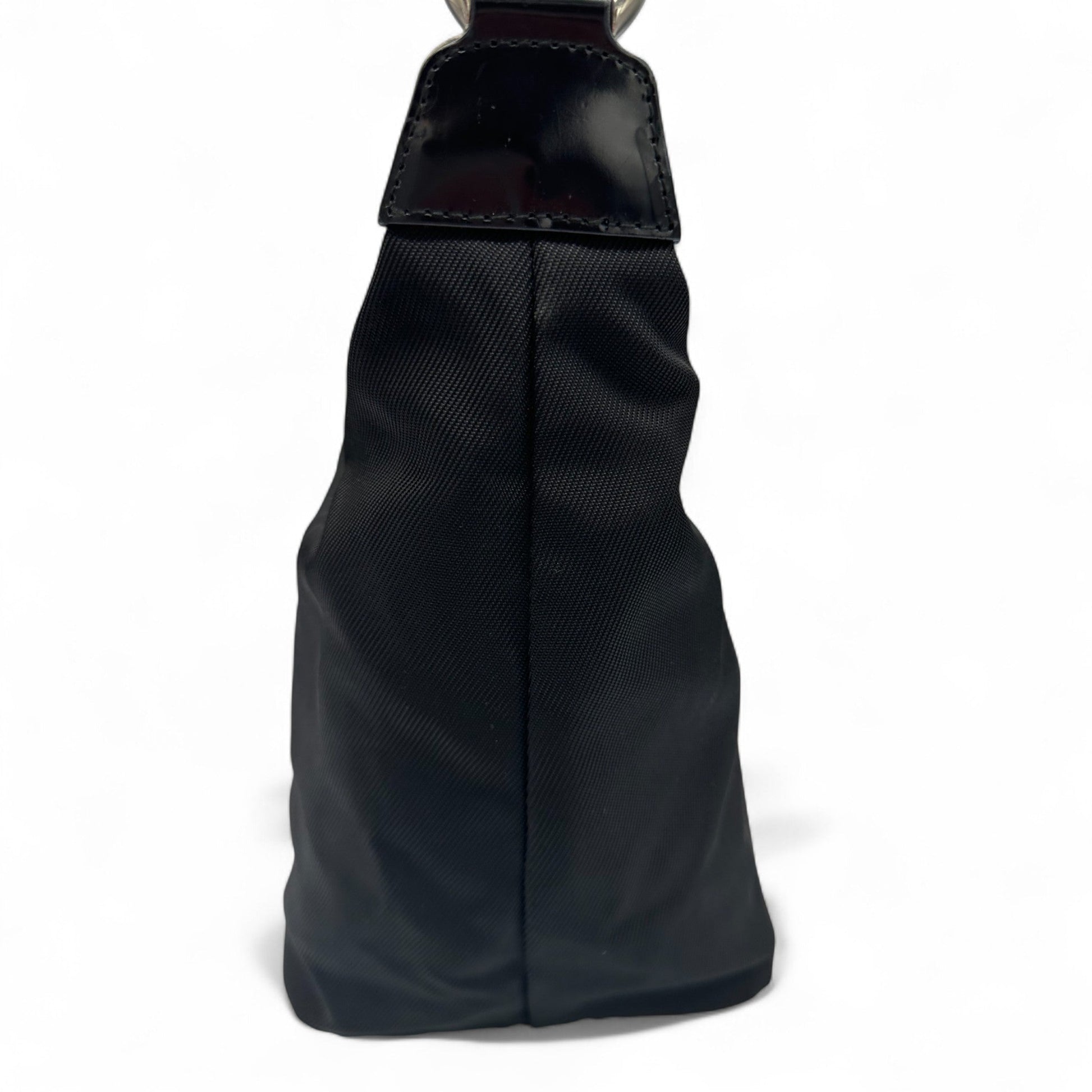 Vintage Gucci Black Nylon Bamboo Shoulder Bag - Thanks it's Vintage