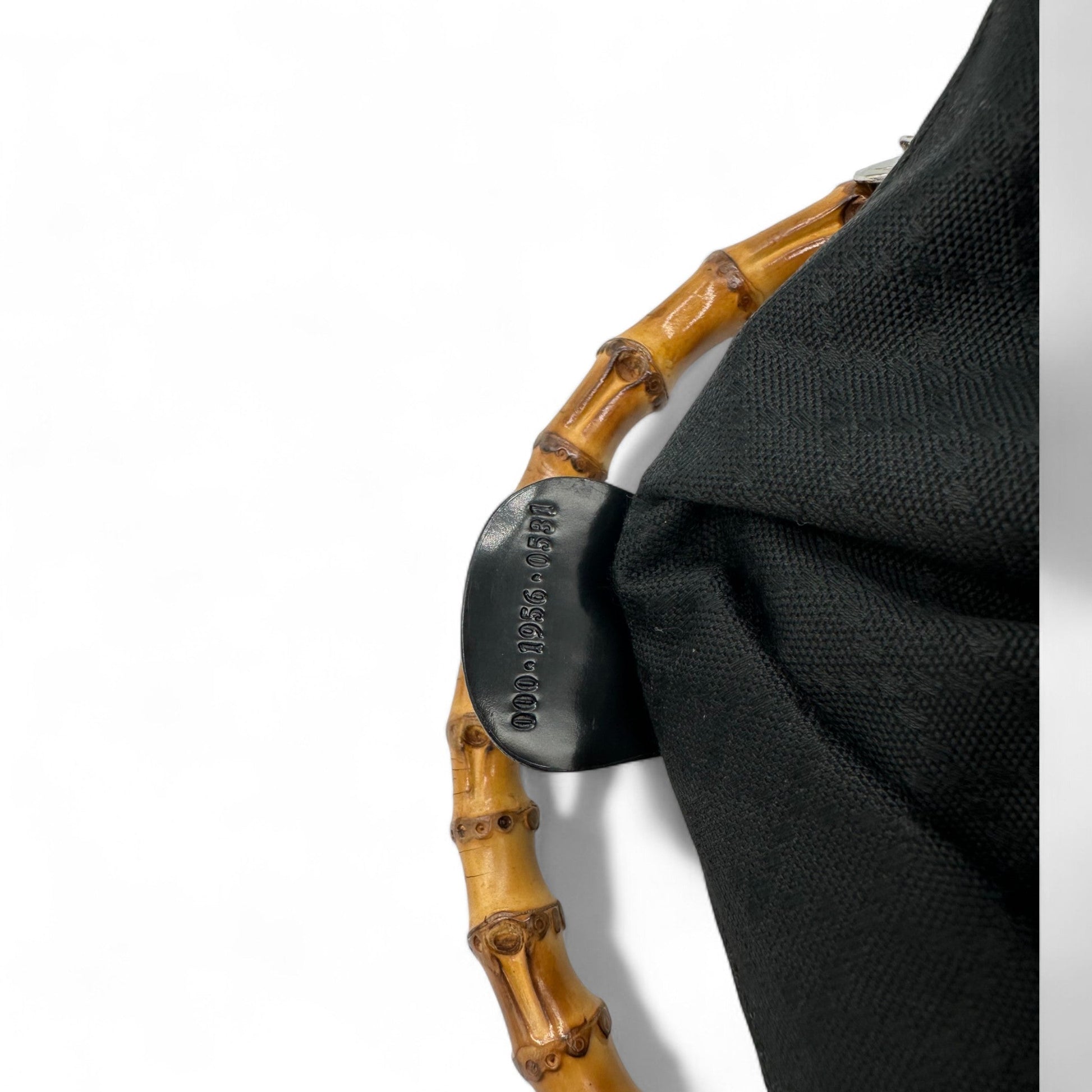 Vintage Gucci Black Nylon Bamboo Shoulder Bag - Thanks it's Vintage