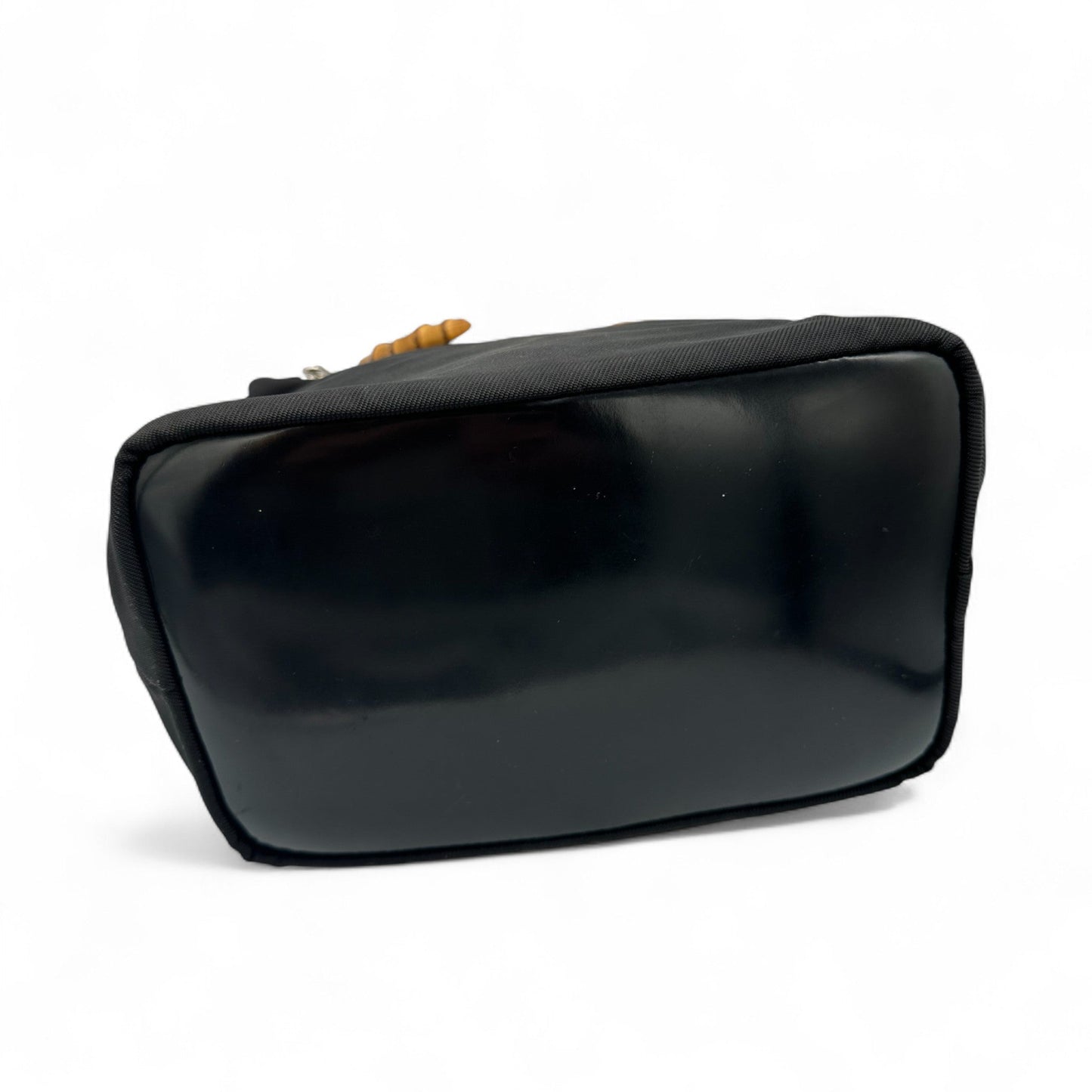 Vintage Gucci Black Nylon Bamboo Shoulder Bag - Thanks it's Vintage