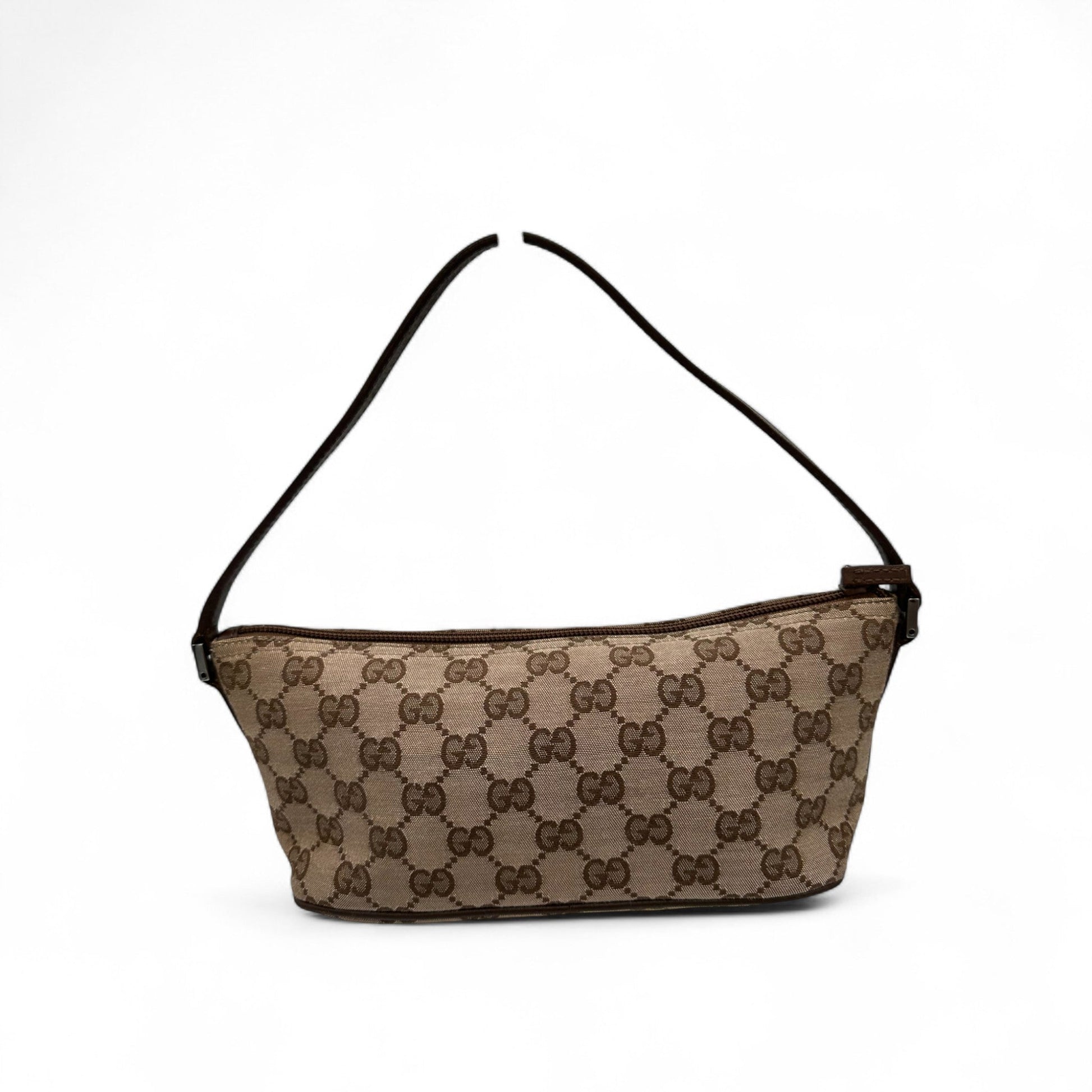 Vintage Gucci Boat Pochette Bag in GG Monogram - Thanks it's Vintage