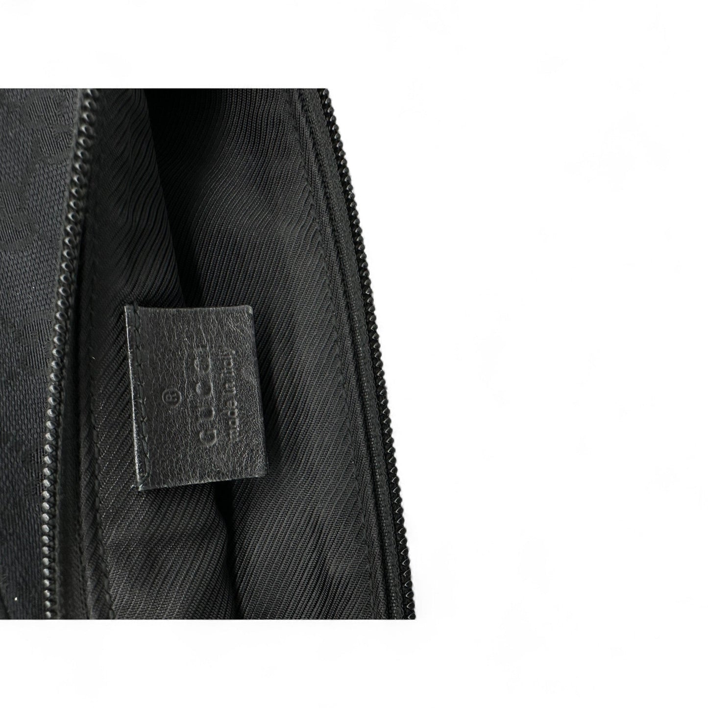 Vintage Gucci Boat Pochette Shoulder Bag in Black GG Monogram - Thanks it's Vintage