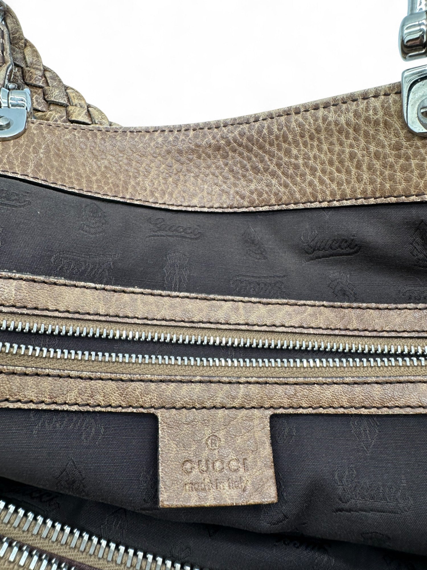 Vintage Gucci GG monogram Large Size Bamboo Tote Shoulder Bag - Thanks it's Vintage