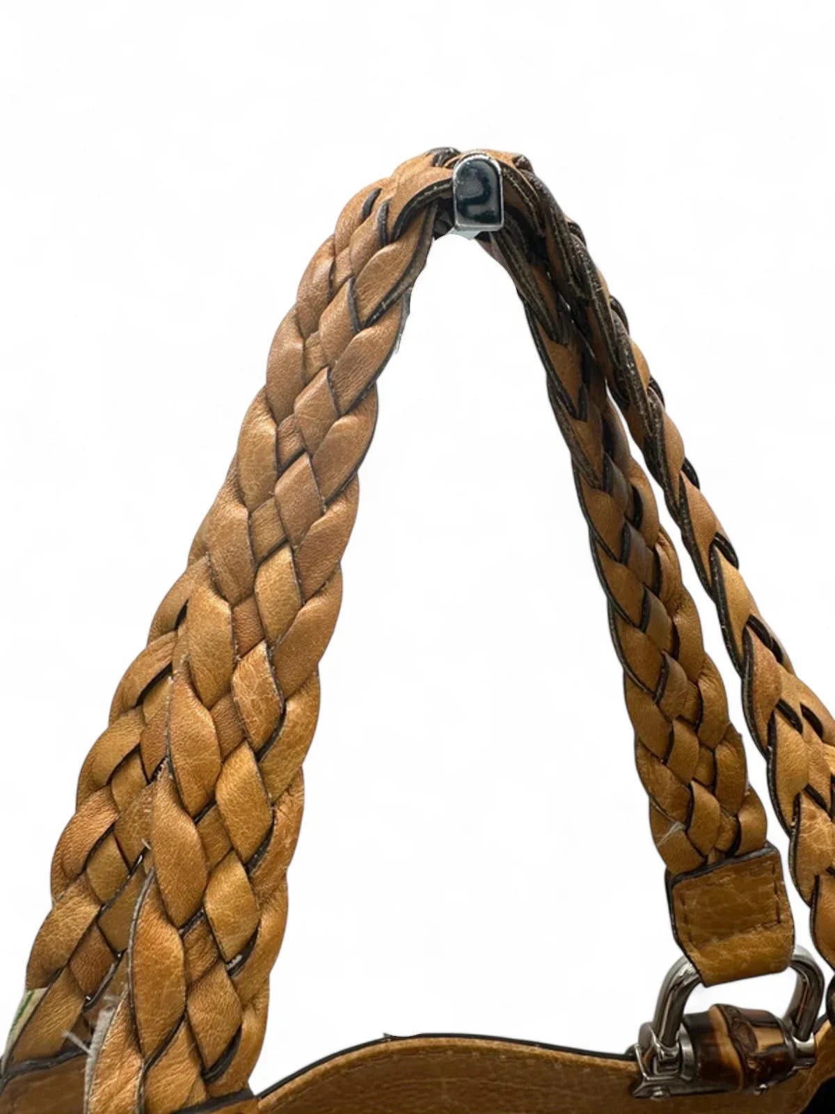 Vintage Gucci GG Signature Bamboo Bar Tote bag Mustard Leather - Thanks it's Vintage