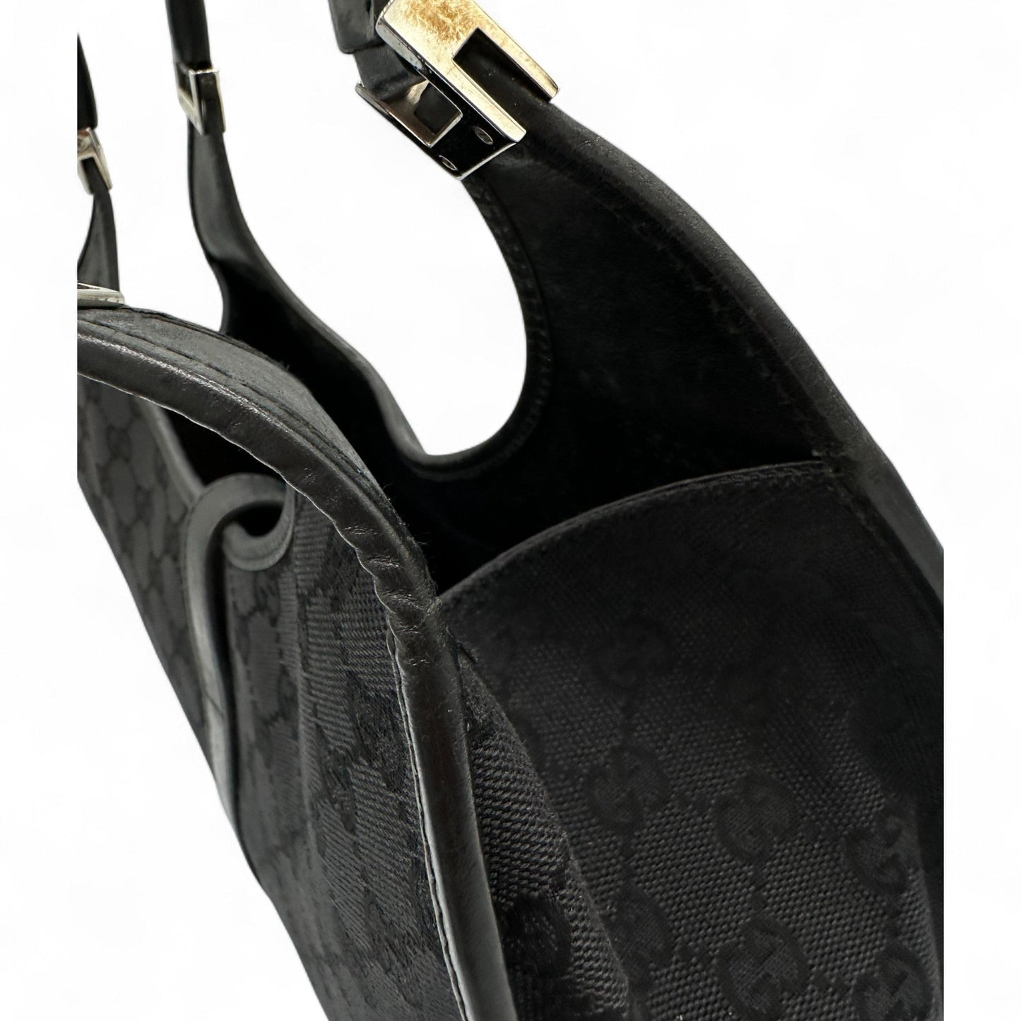 Vintage Gucci Jackie Bardot Handbag in GG Monogram - Thanks it's Vintage