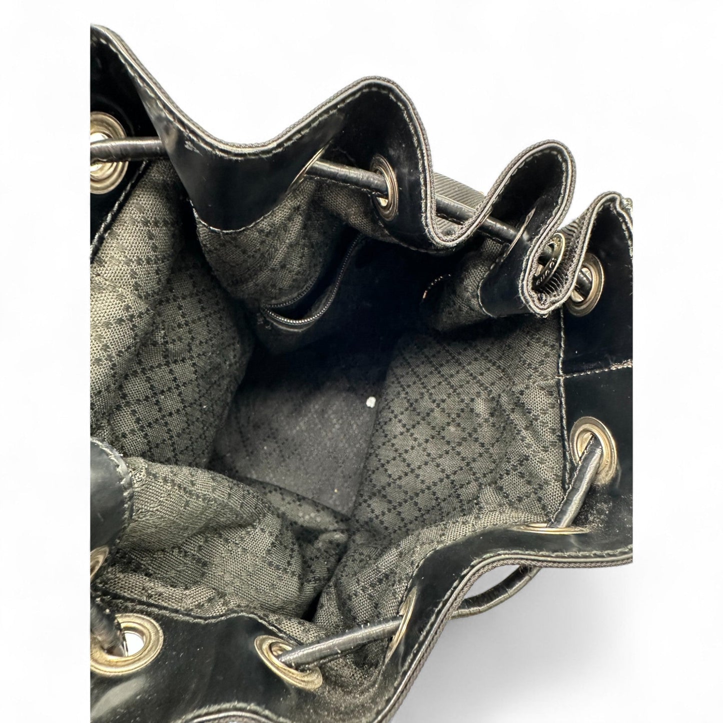 Vintage Gucci Nylon Bamboo Drawstring Bucket Bag - Thanks it's Vintage