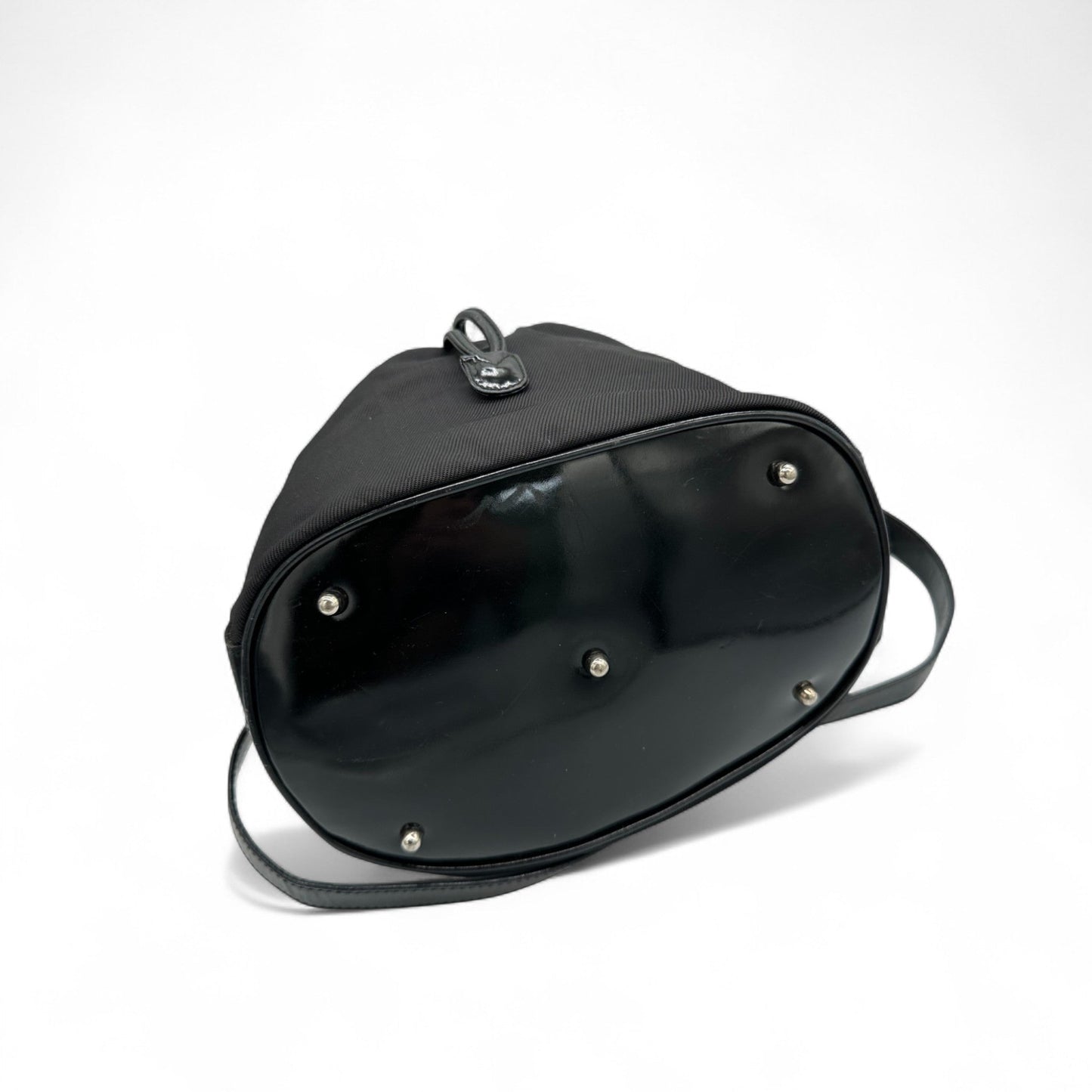 Vintage Gucci Nylon Bamboo Drawstring Bucket Bag - Thanks it's Vintage