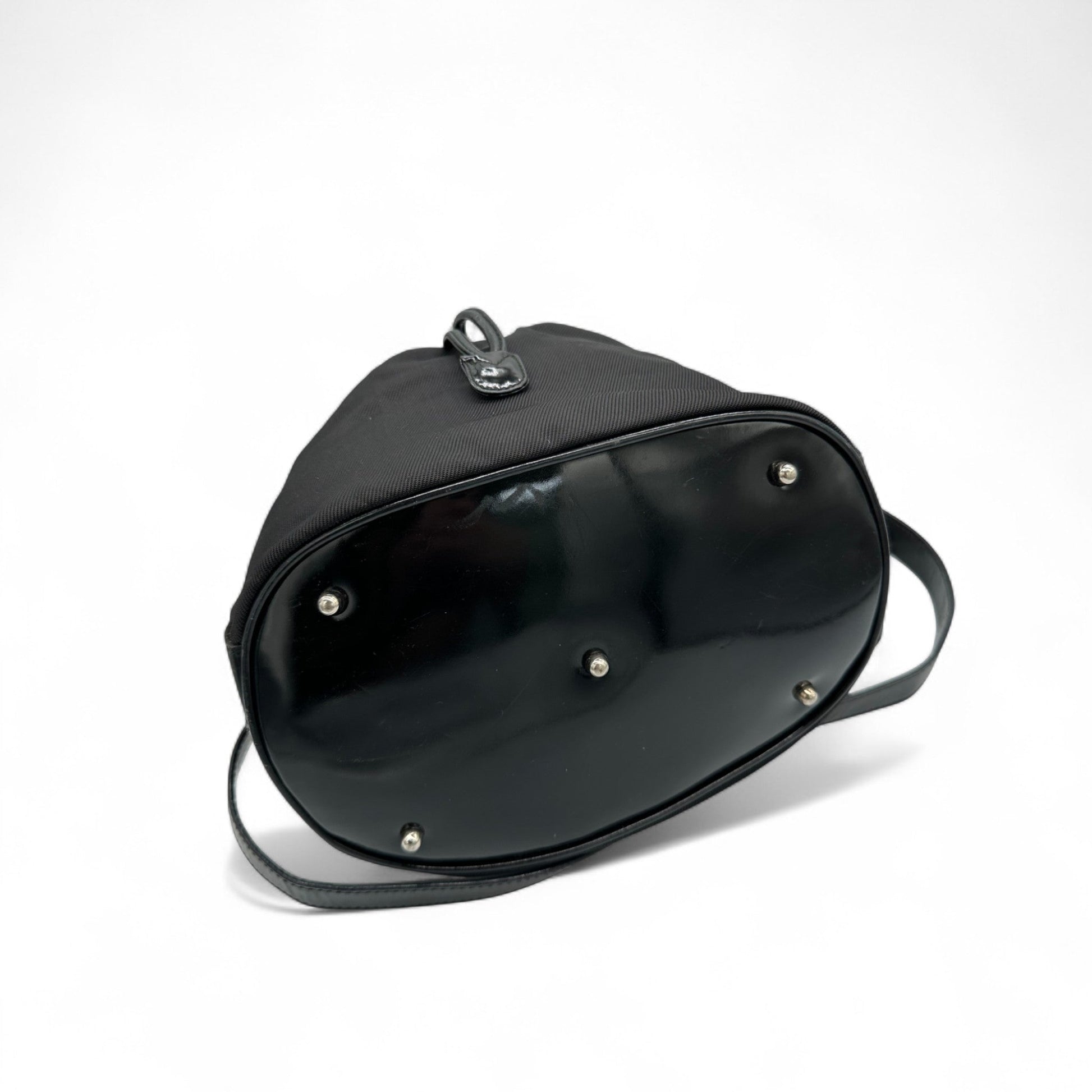 Vintage Gucci Nylon Bamboo Drawstring Bucket Bag - Thanks it's Vintage