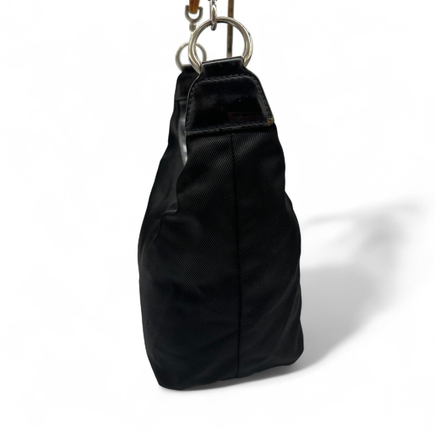 Vintage Gucci Nylon Bamboo Shoulder Bag - Thanks it's Vintage