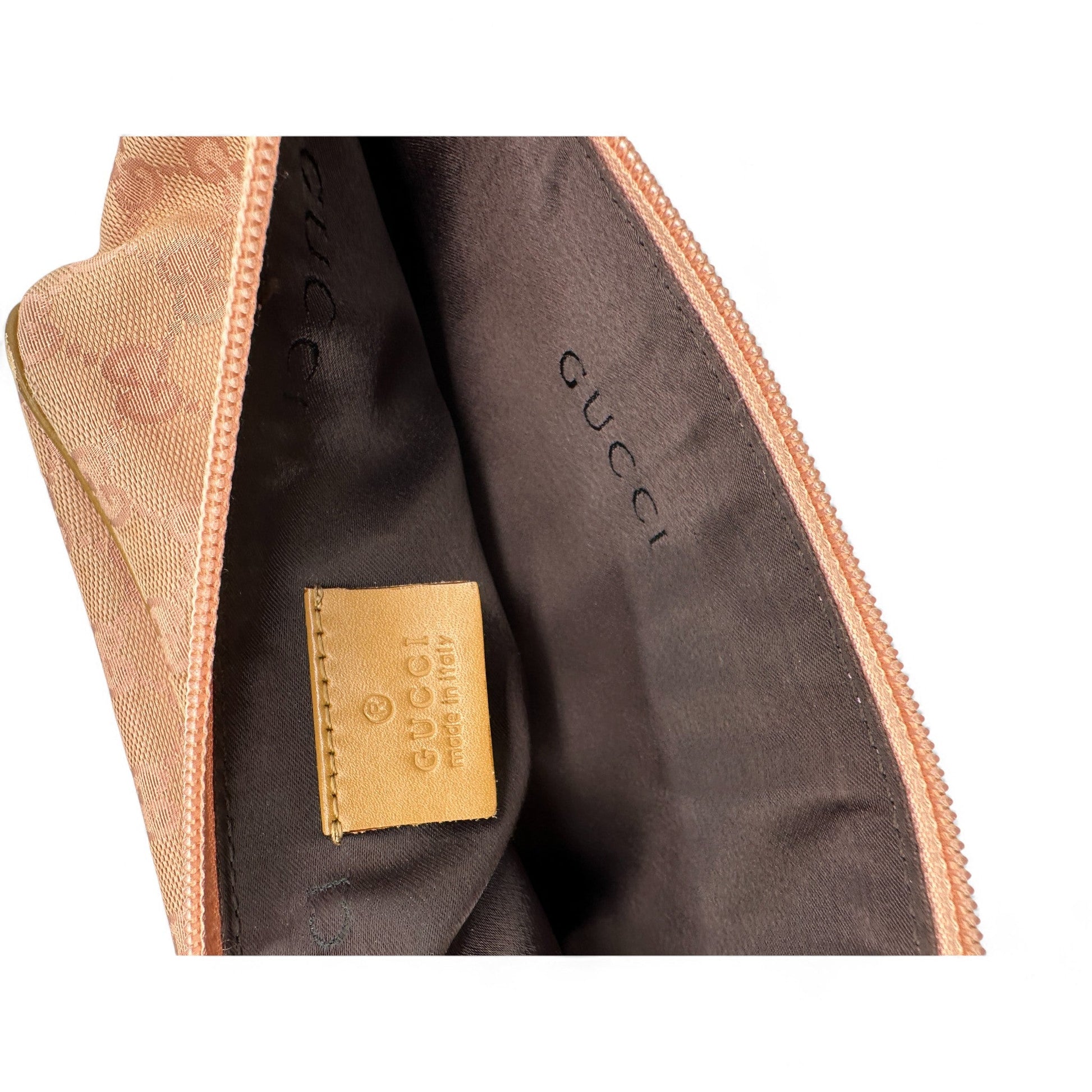 Vintage Gucci Pink Boat Pochette Shoulder Bag - Thanks it's Vintage