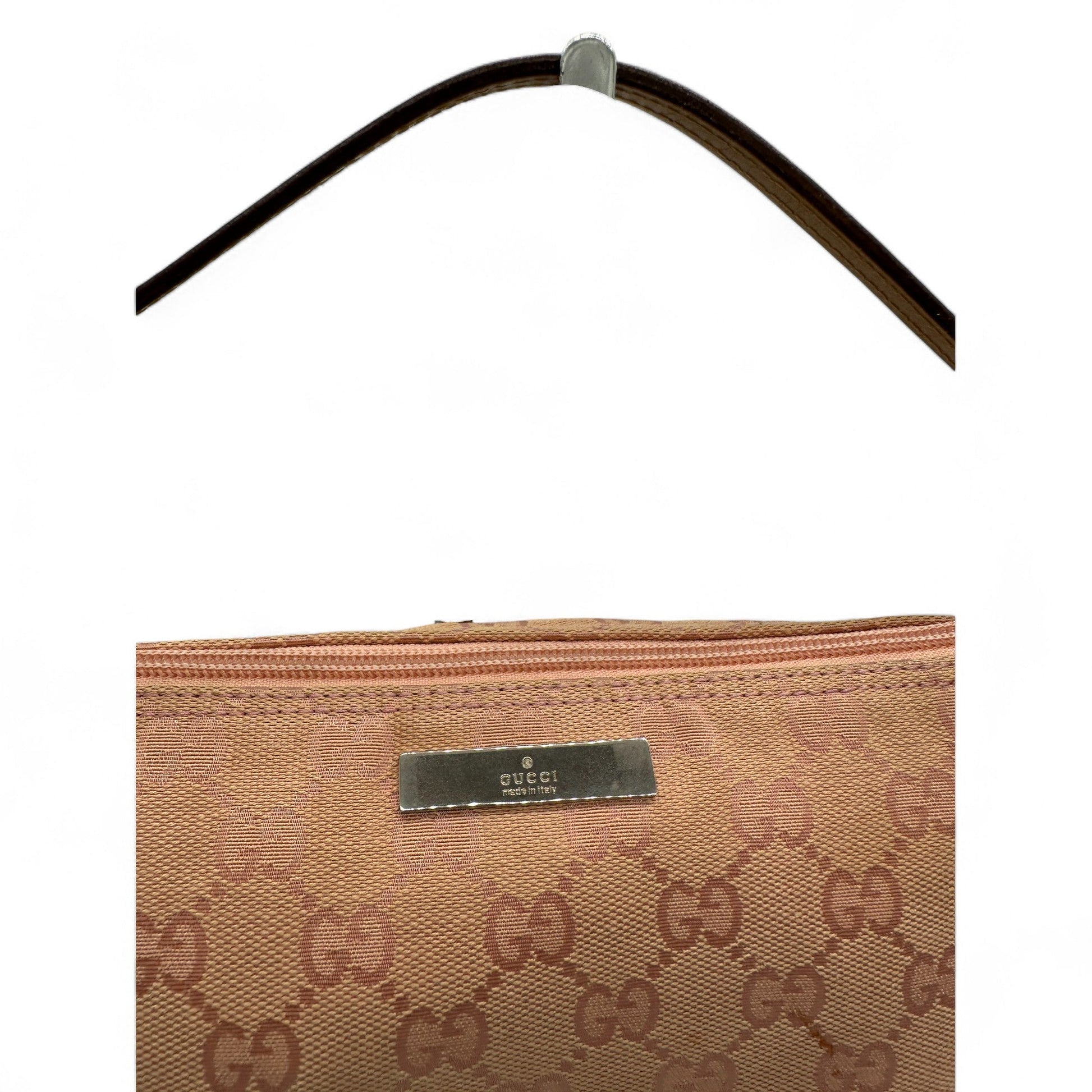 Vintage Gucci Pink Boat Pochette Shoulder Bag - Thanks it's Vintage