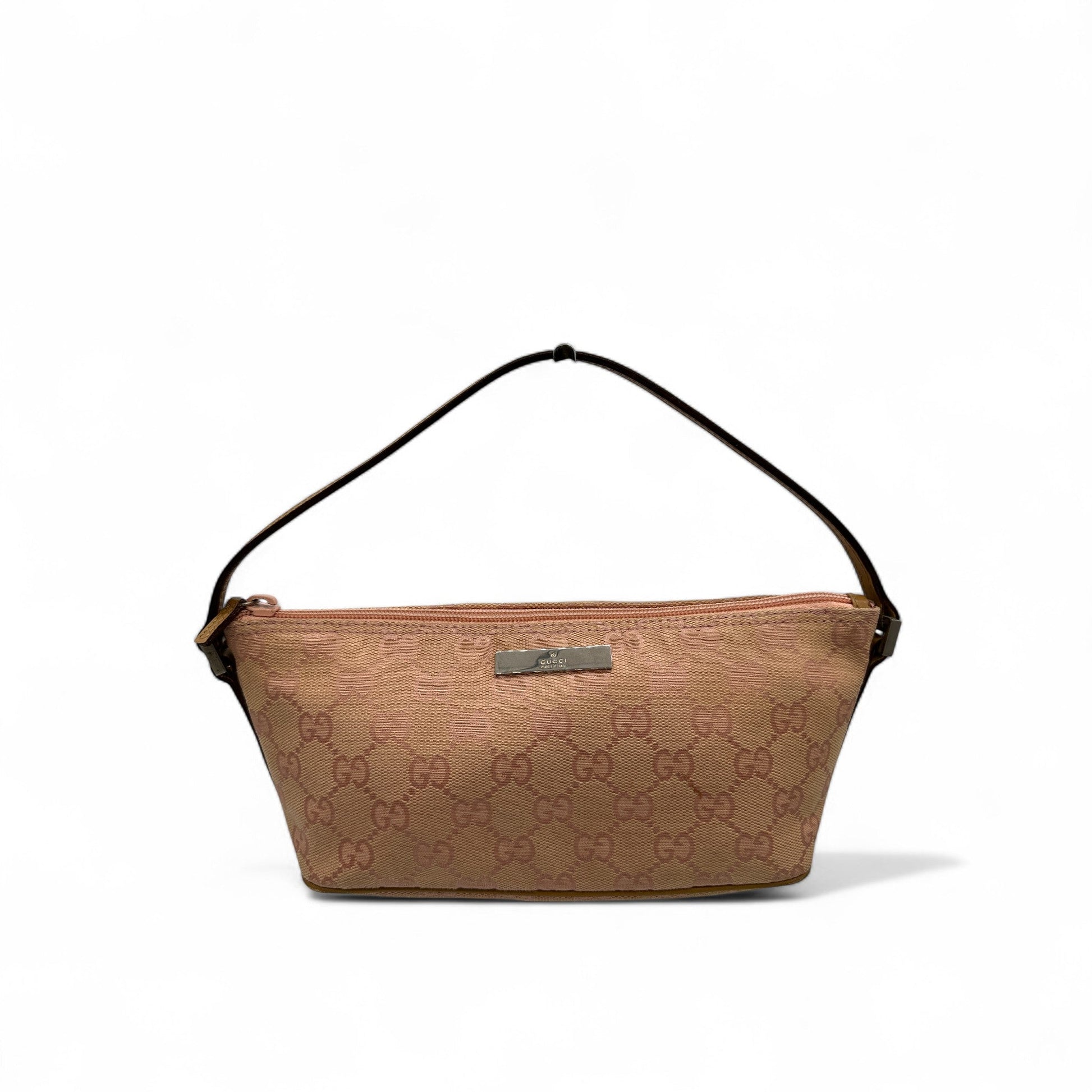 Vintage Gucci Pink Boat Pochette Shoulder Bag - Thanks it's Vintage