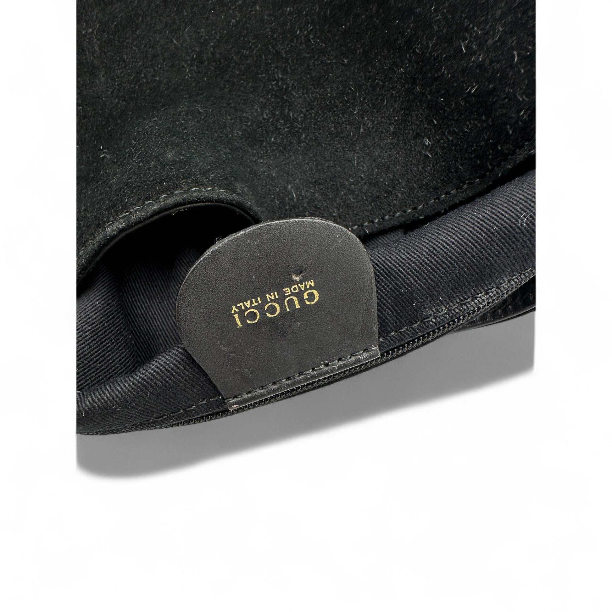 Vintage Gucci Suede Bamboo 001 1014 1577 Shoulder Bag - Thanks it's Vintage