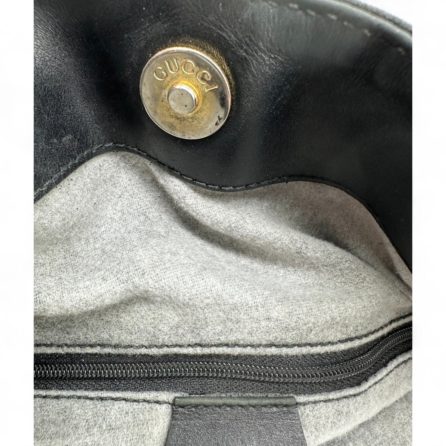 Vintage Gucci Suede Bamboo 001 - 1014 Handbag - Thanks it's Vintage