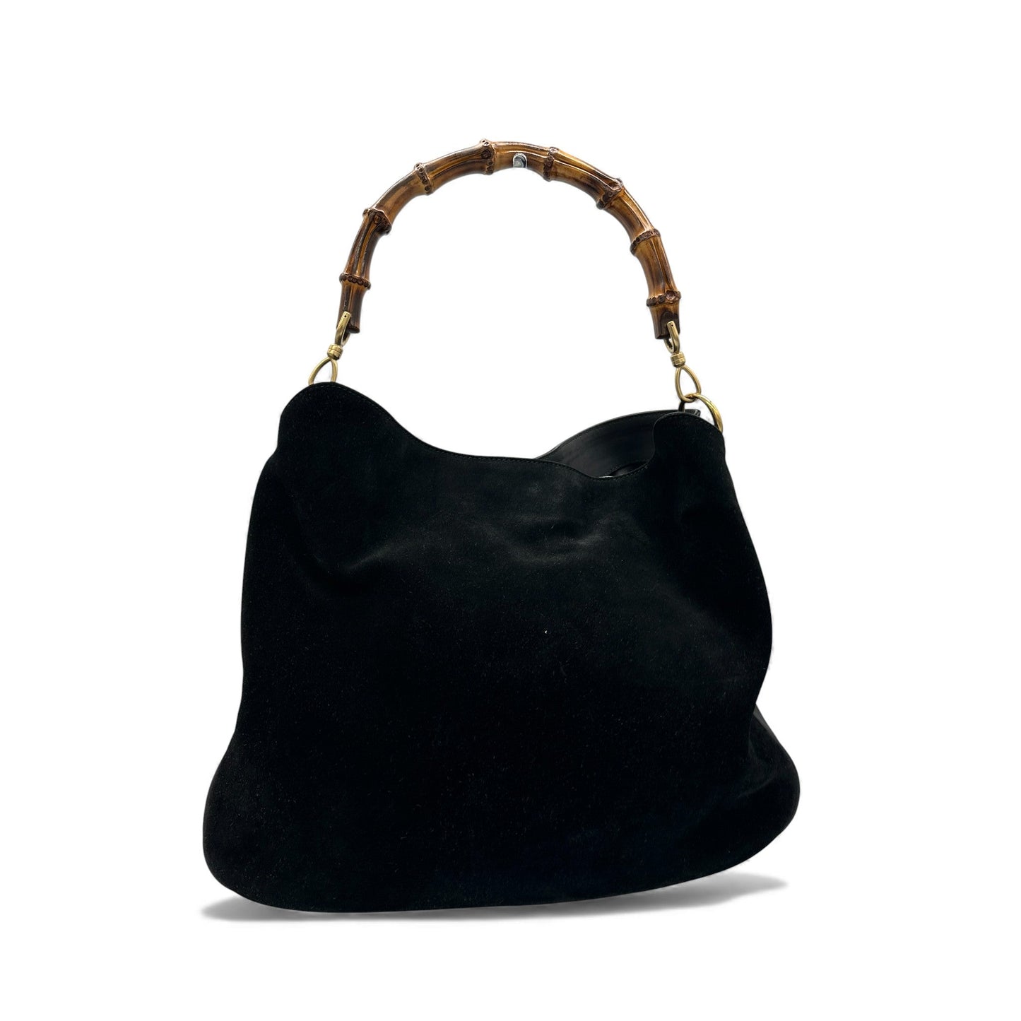 Vintage Gucci Suede Bamboo 001 123 1577 Shoulder Bag - Thanks it's Vintage