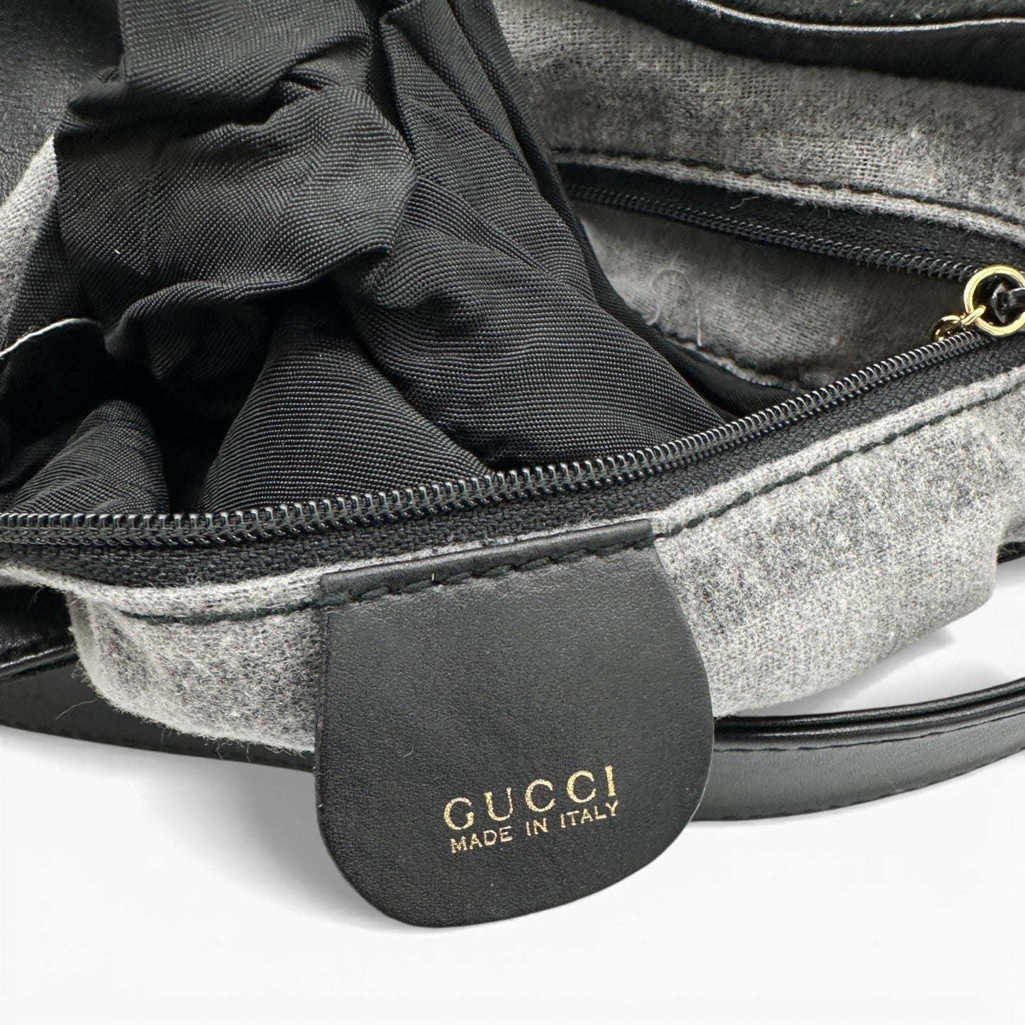 Vintage Gucci Suede Bamboo 2 - Way Handbag - Thanks it's Vintage