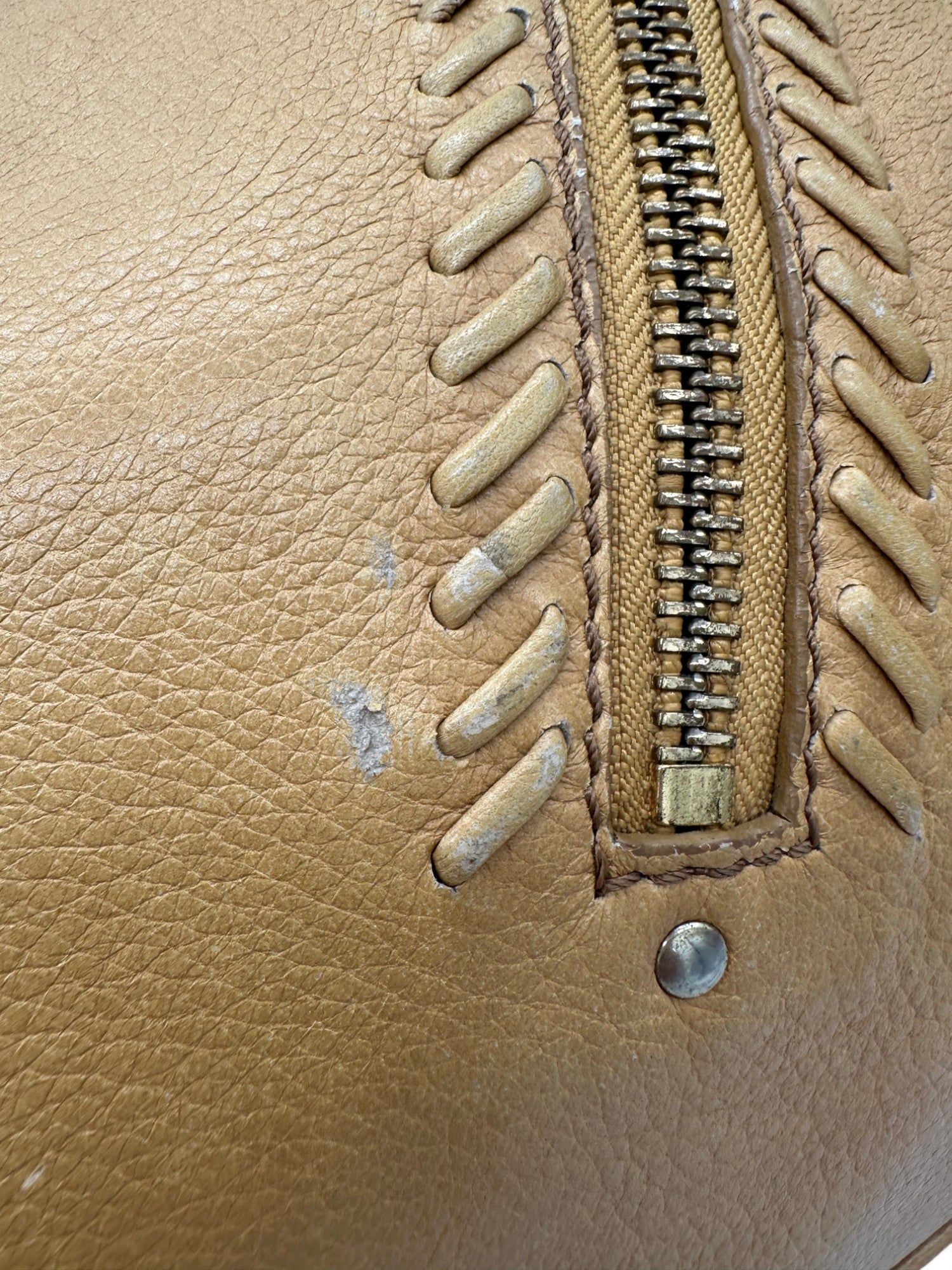 Vintage Jimmy Choo Lily Slouchy Hobo Shoulder Bag with Fringe Detail in Tan Leather - Thanks it's Vintage