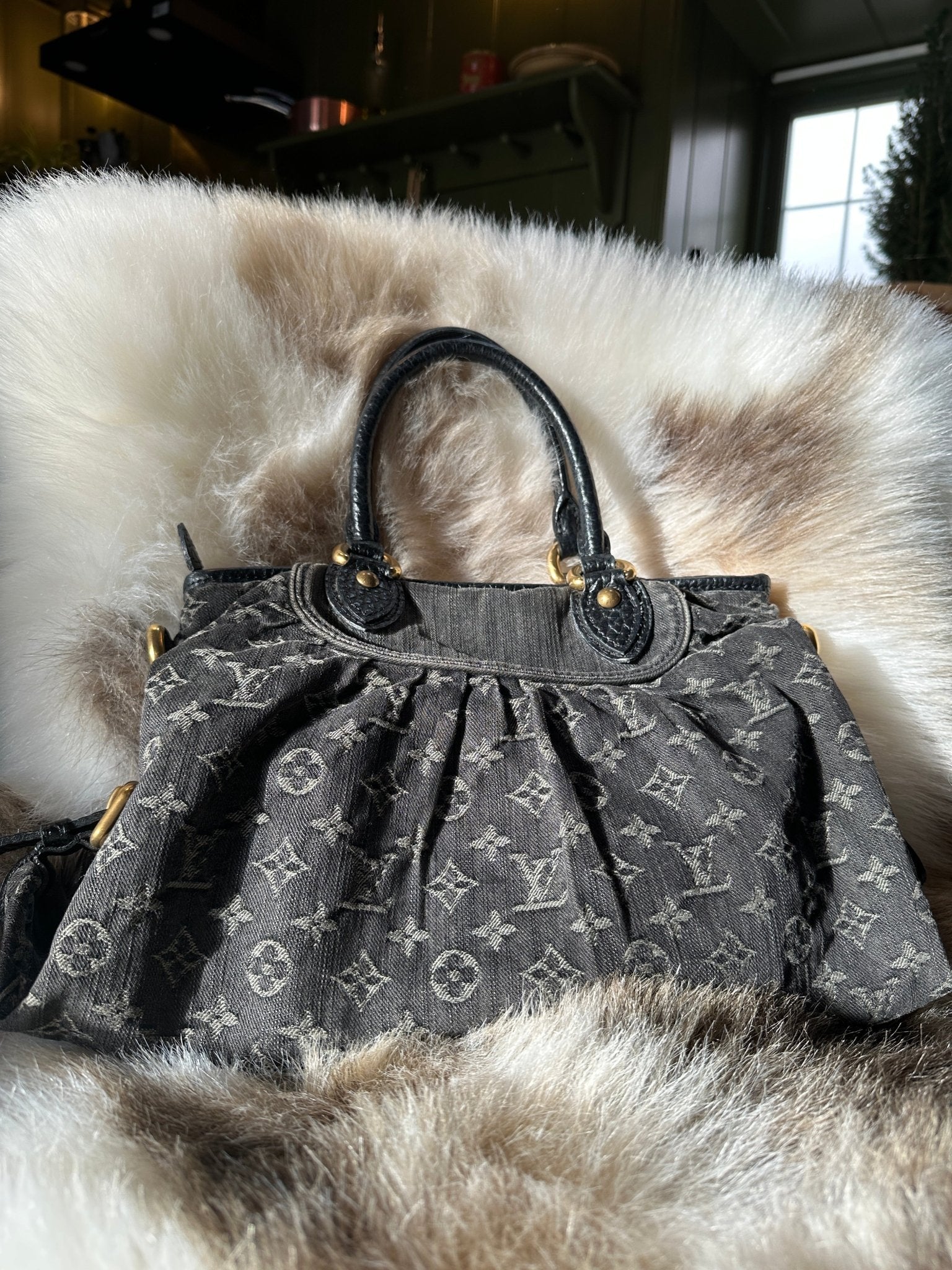 Vintage Louis Vuitton Denim Neo Cabby MM Handbag - Thanks it's Vintage