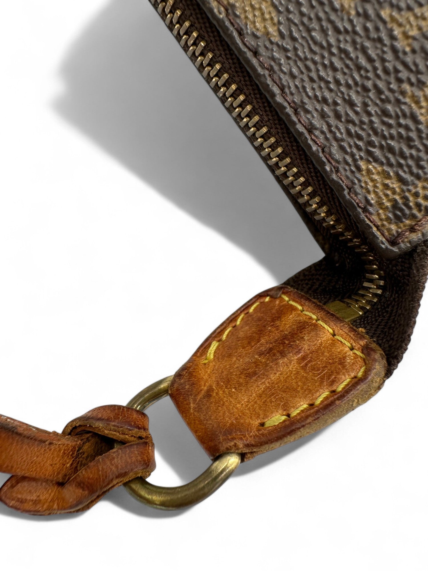 Vintage Louis Vuitton Pochette Accessoires Brown Monogram Shoulder Bag - Thanks it's Vintage