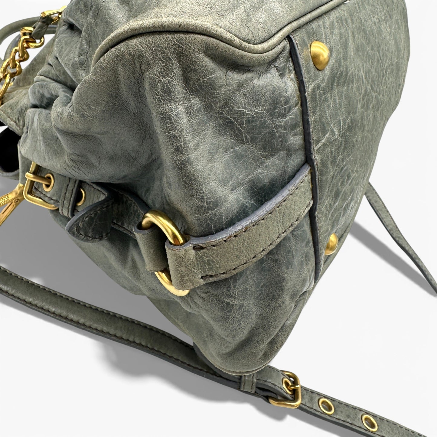 Vintage Miu Miu 2 - Way Nappa Leather Handbag - Thanks it's Vintage