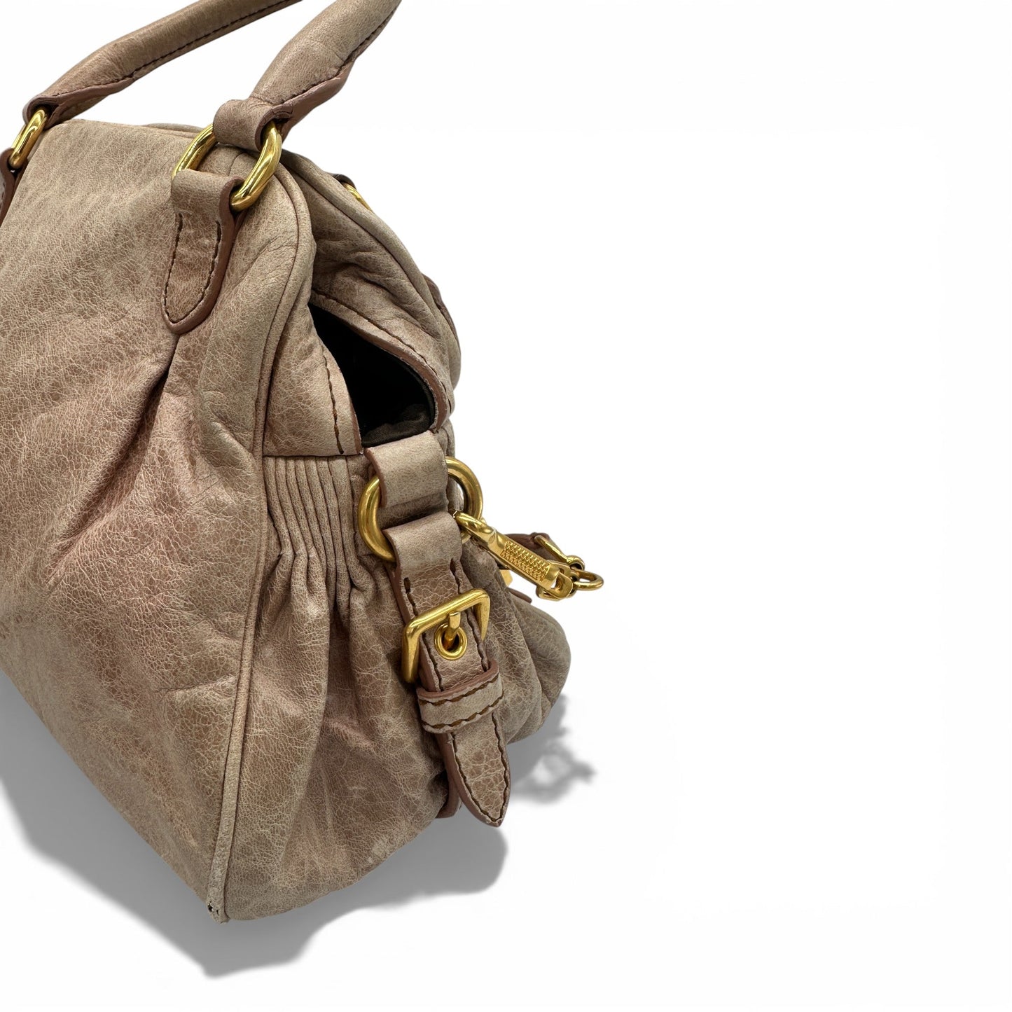 Vintage Miu Miu 2 - Way Nappa Leather Handbag - Thanks it's Vintage