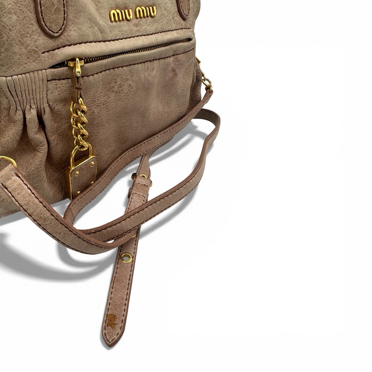 Vintage Miu Miu 2 - Way Nappa Leather Handbag - Thanks it's Vintage