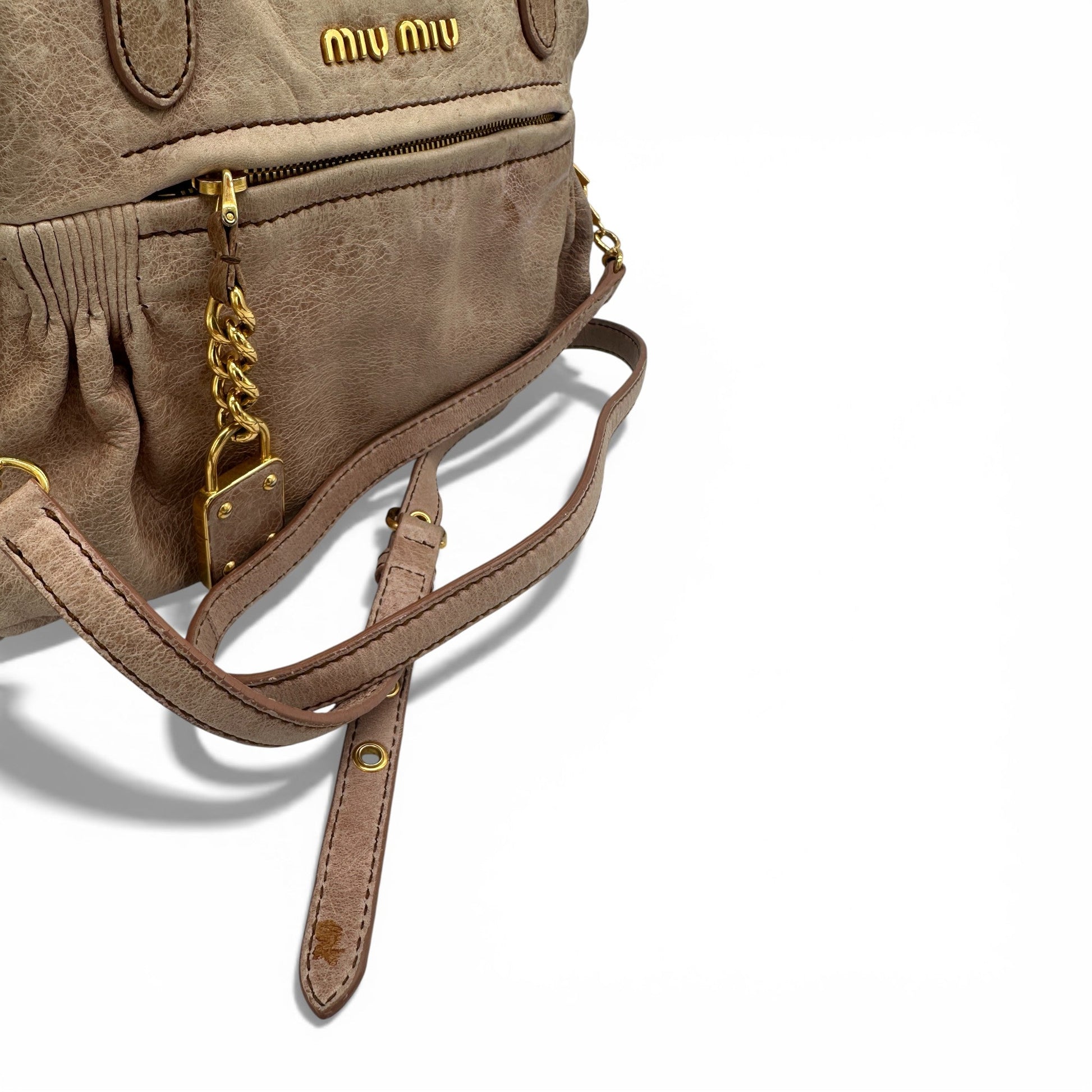 Vintage Miu Miu 2 - Way Nappa Leather Handbag - Thanks it's Vintage