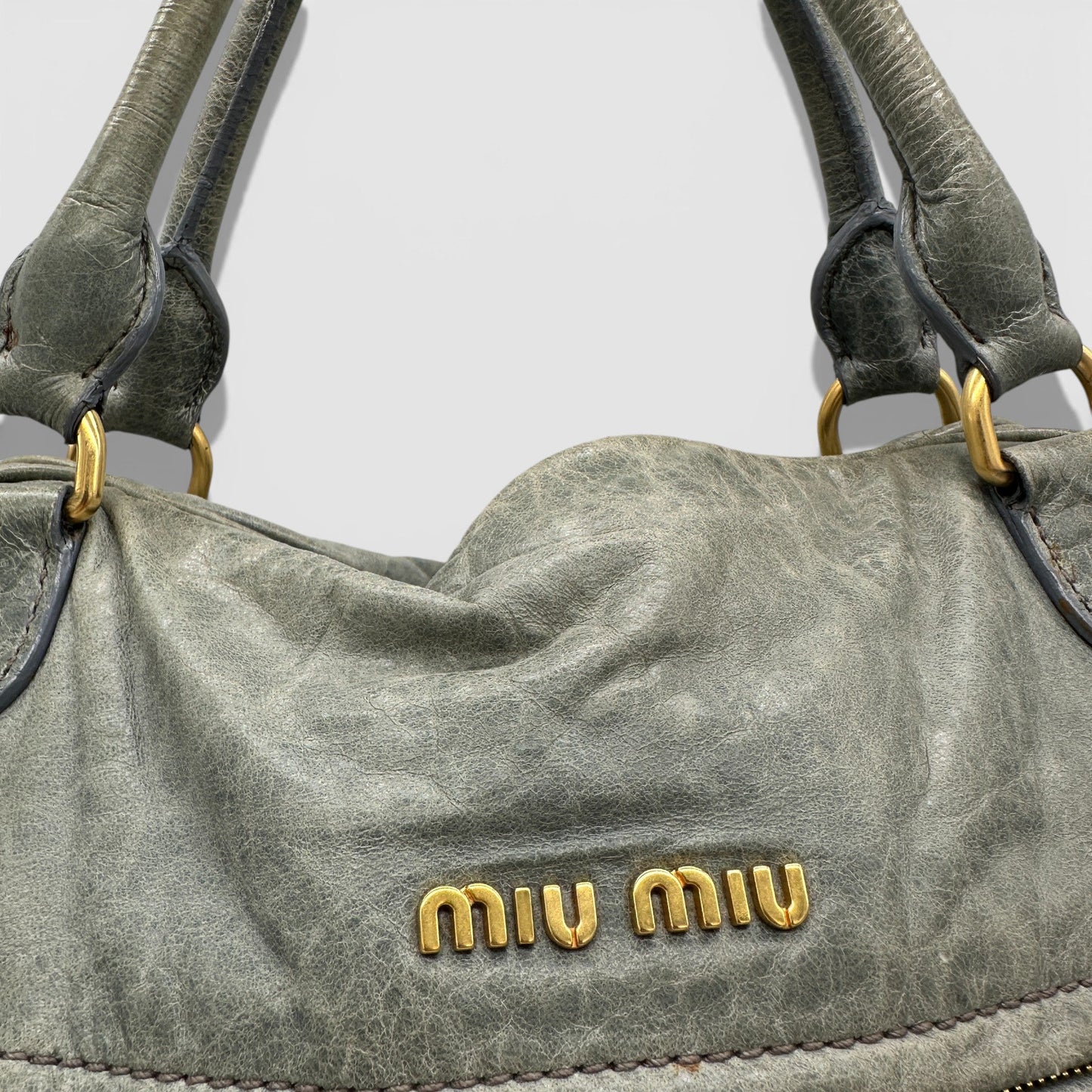 Vintage Miu Miu 2 - Way Nappa Leather Handbag - Thanks it's Vintage