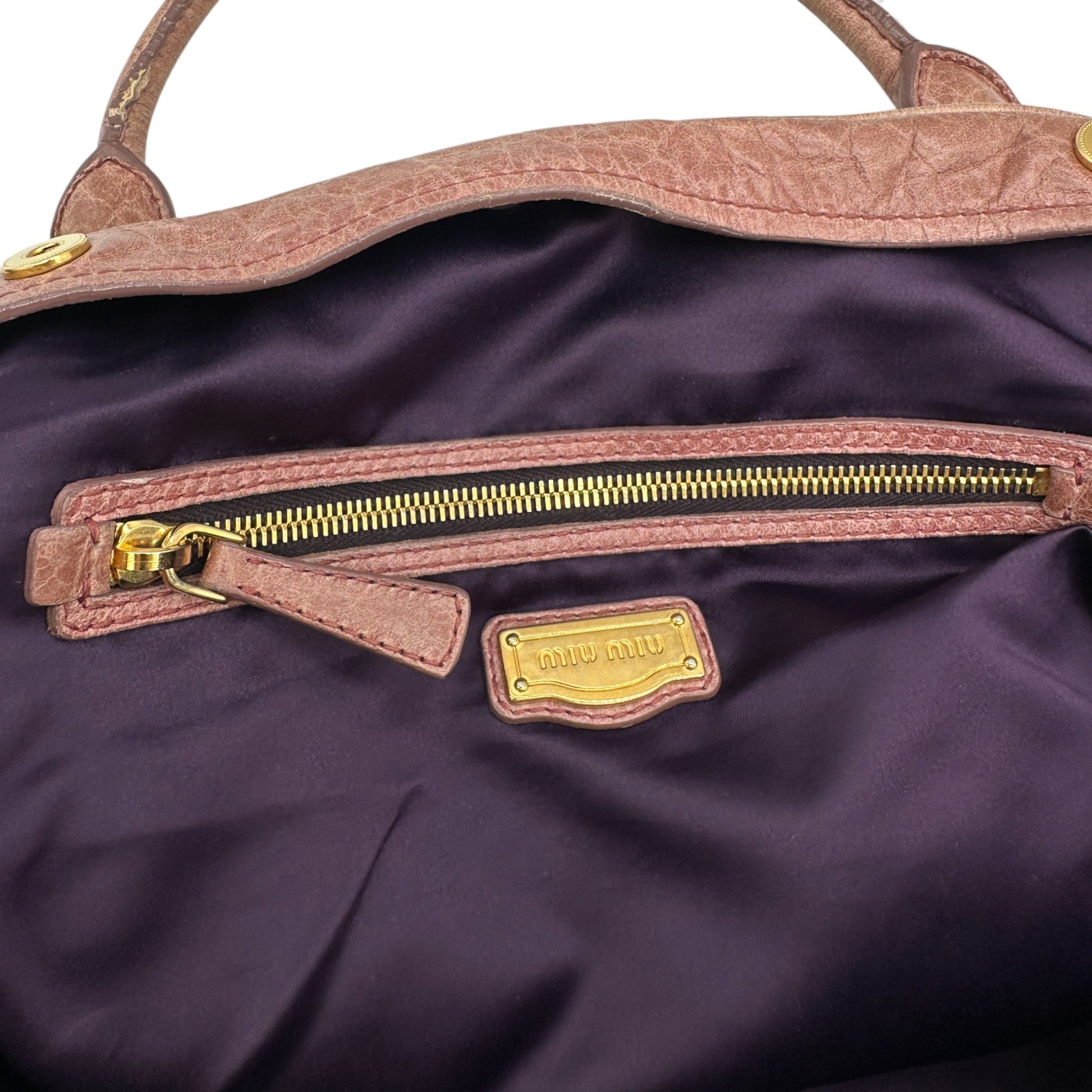 Vintage Miu Miu 2 - Way Nappa Leather Handbag - Thanks it's Vintage