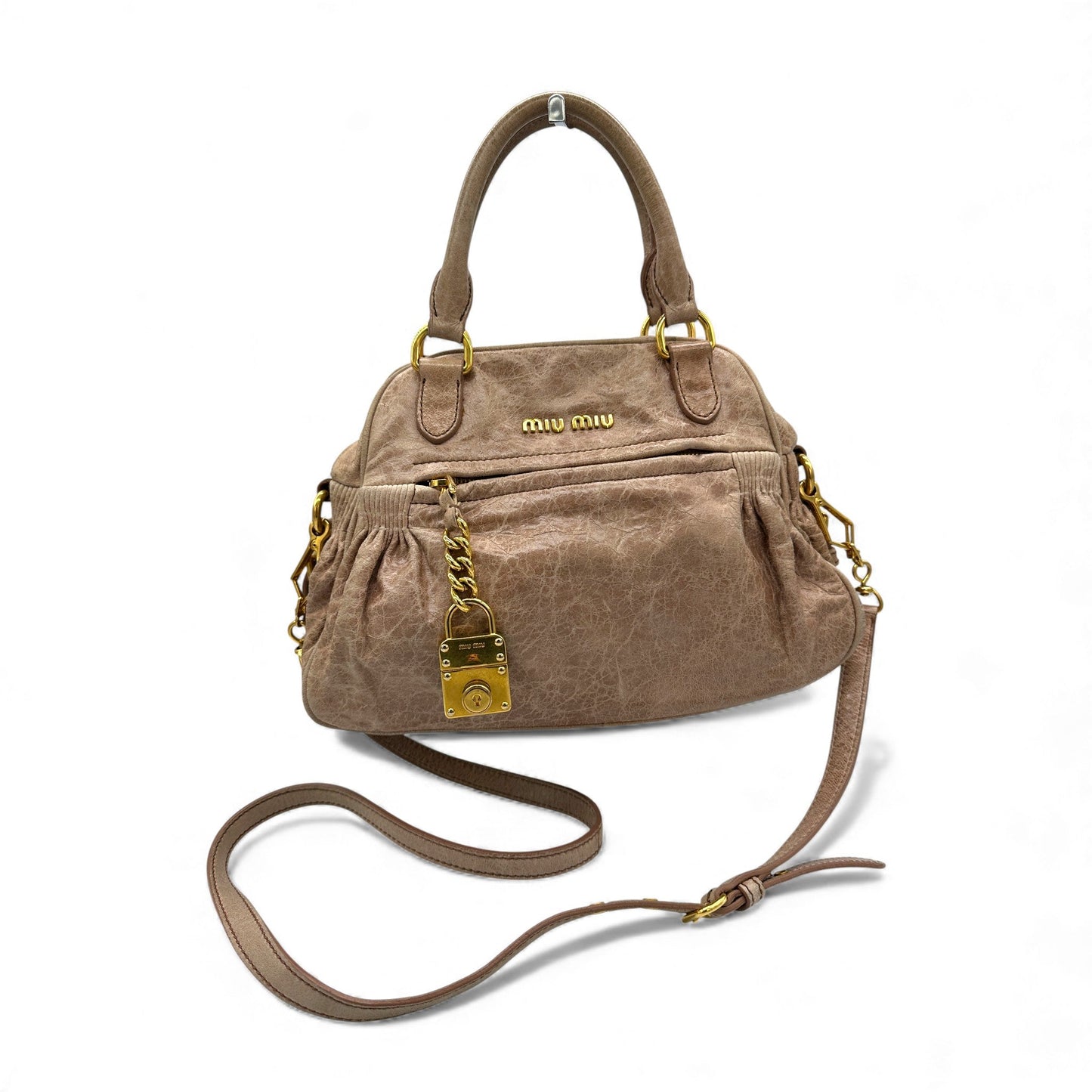 Vintage Miu Miu 2 - Way Nappa Leather Handbag - Thanks it's Vintage